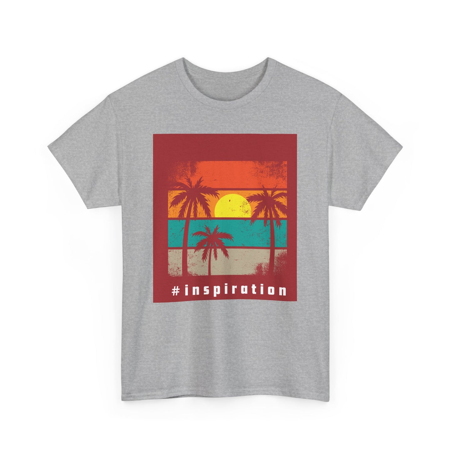 #Inspiration Unisex Heavy Cotton Tee - Beach Vibes Shirt, Summer Fashion, Gift for Friends, Casual Tee, Motivational Apparel