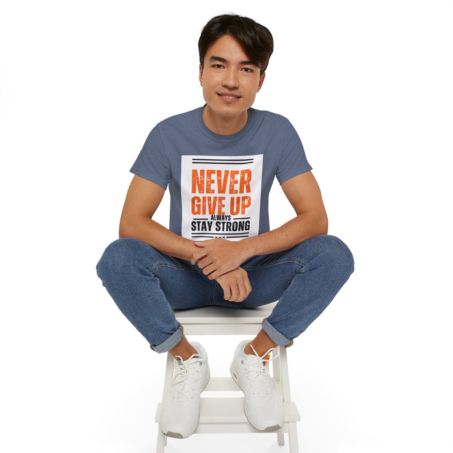 ‘Never Give Up’ Unisex Ultra Cotton Tee
