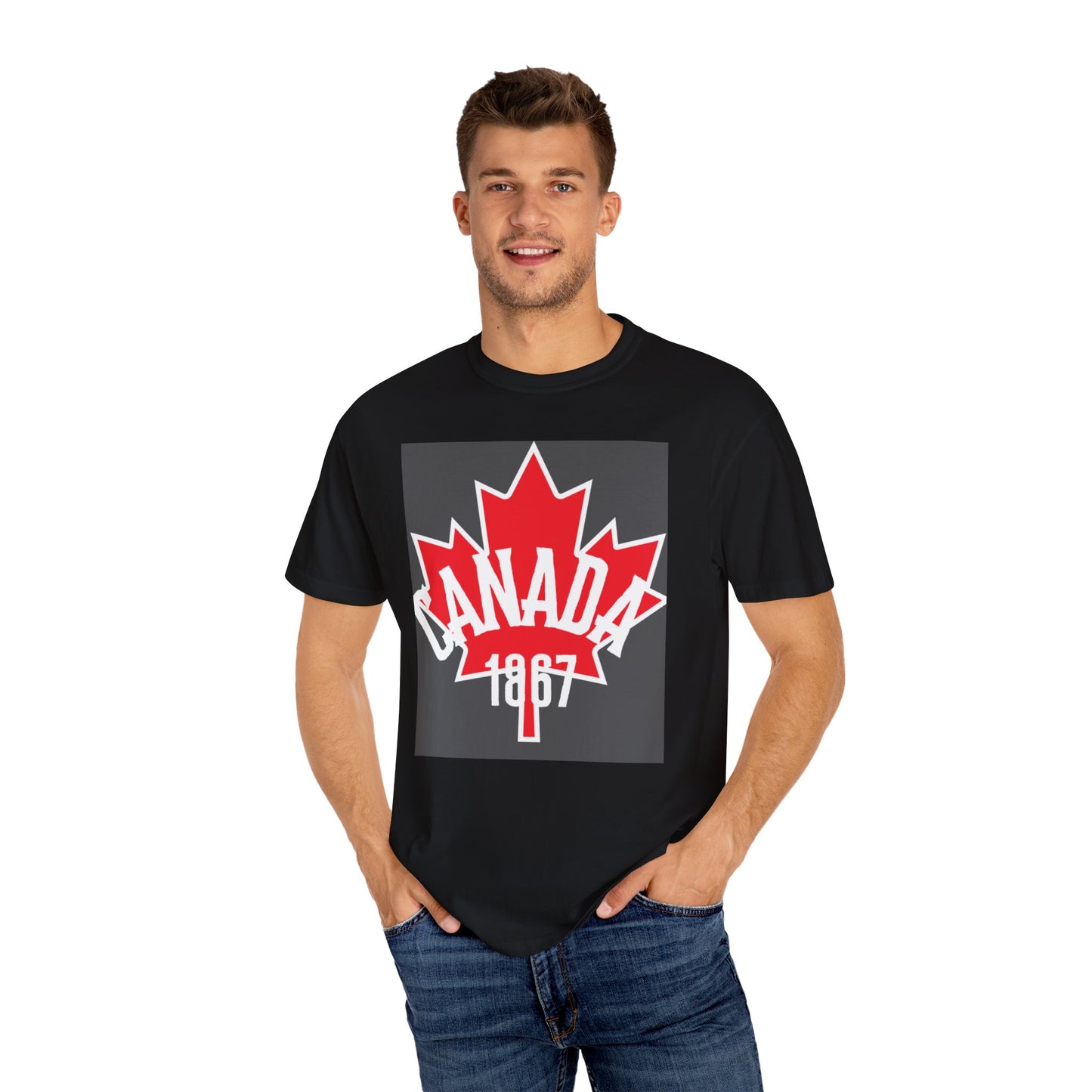 Canada 1867 Unisex Garment-Dyed T-Shirt - Perfect for Canada Day & Casual Wear