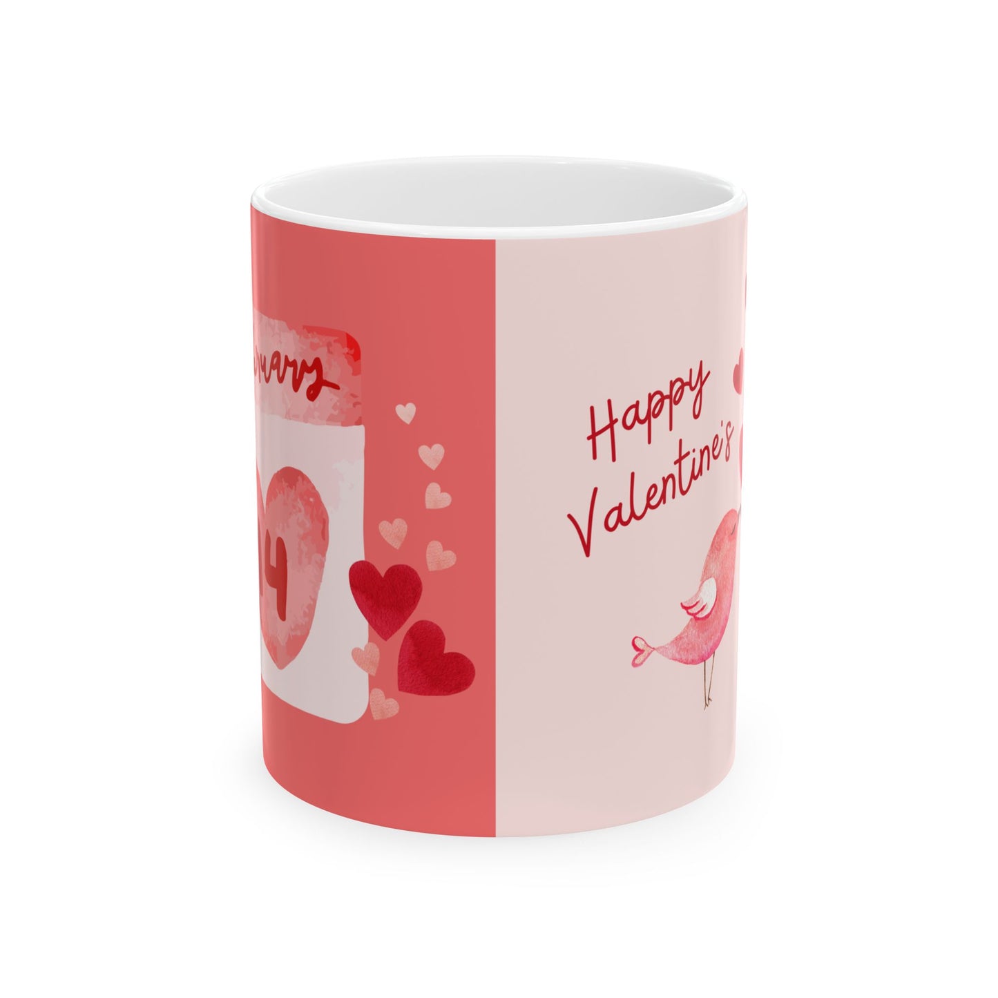 ‘Happy Valentines Day’ Ceramic Mug, (11oz, 15oz)