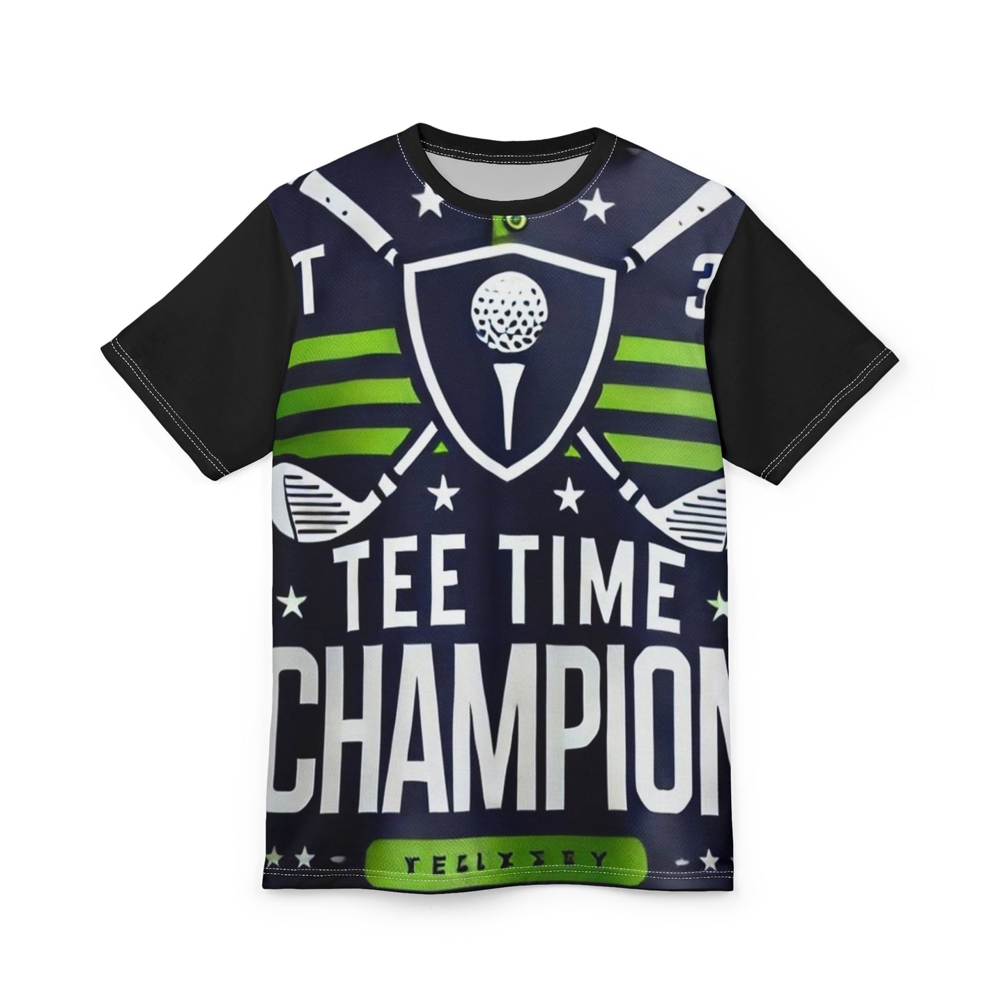 ‘Tee Time Champion’ Unisex Cut & Sew Tee (AOP)