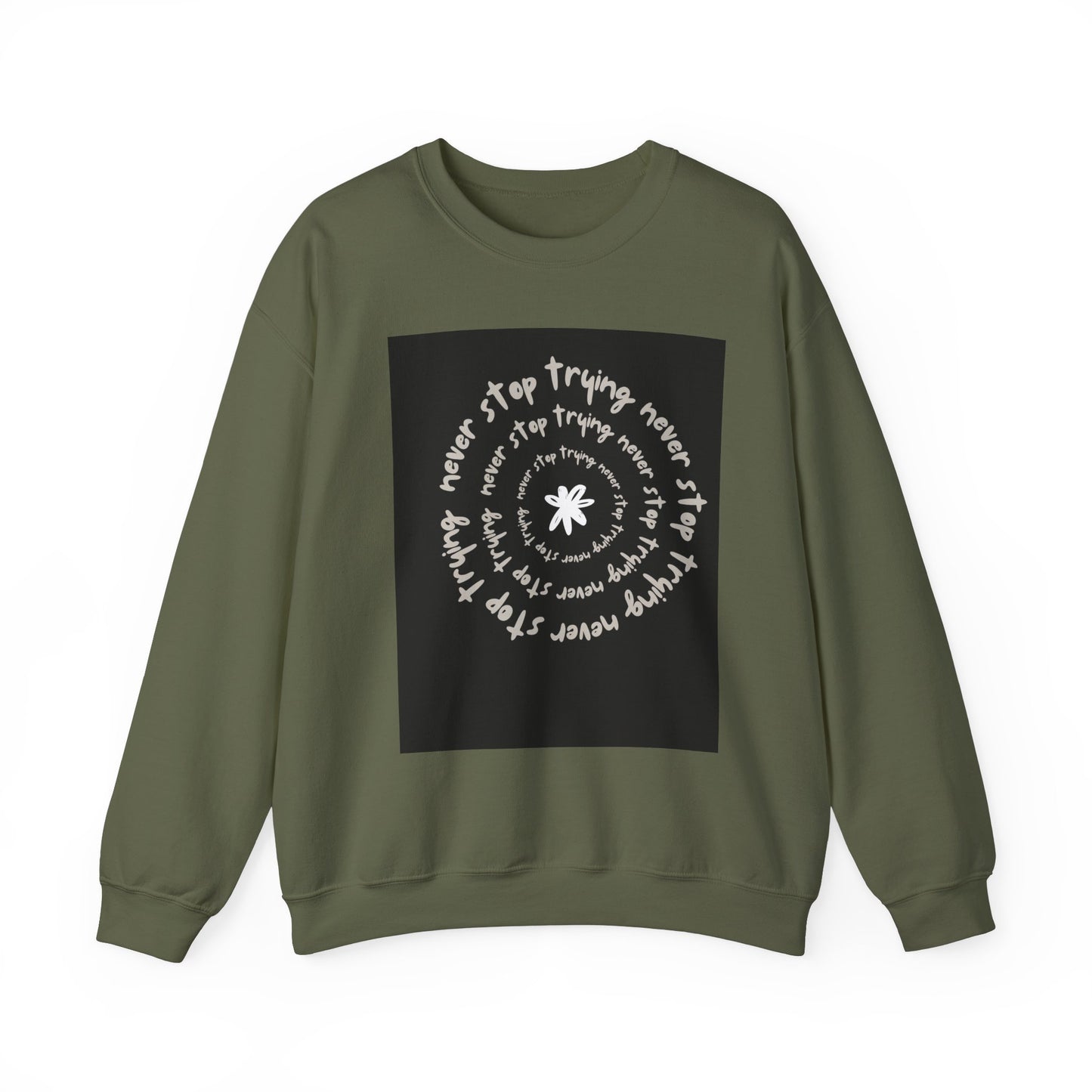 ‘Never Stop Trying’ Unisex Heavy Blend™ Crewneck Sweatshirt
