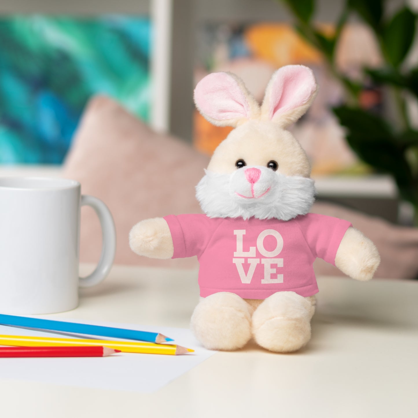 ‘Pink’ Stuffed Animals with Tee