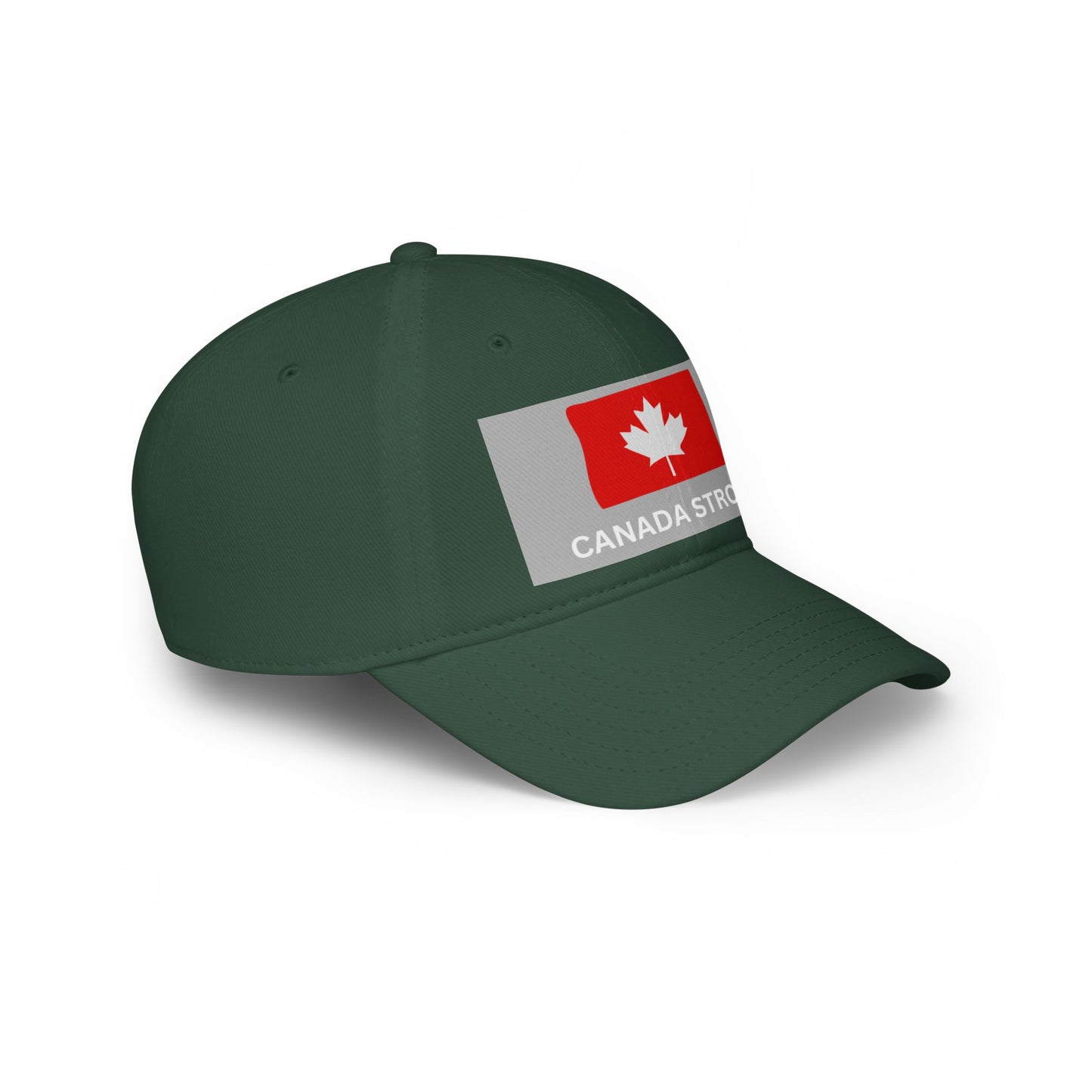 Canada Strong Low Profile Baseball Cap - Stylish Red Hat for Showcasing Canadian Pride