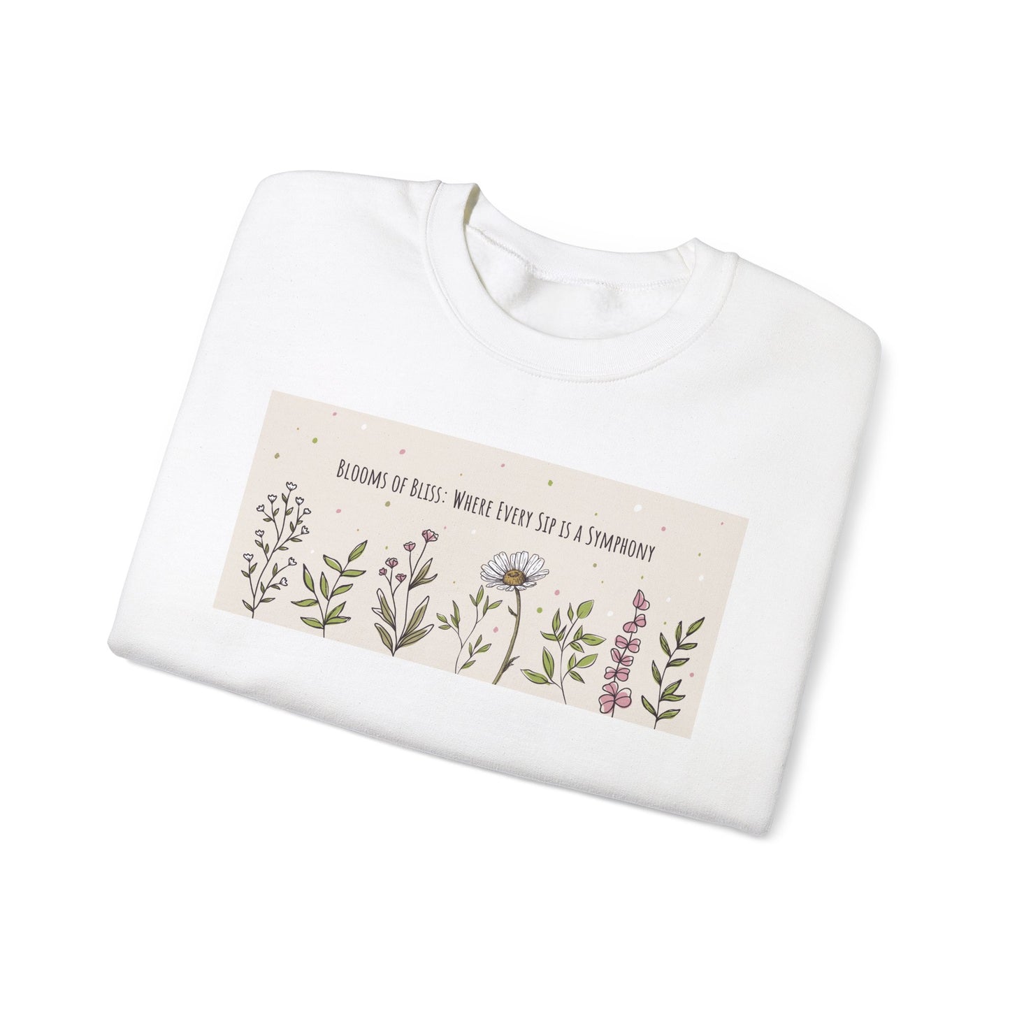Blooming Beautifulness Sweatshirt - Unisex Crewneck with Floral Design, Perfect for Nature Lovers