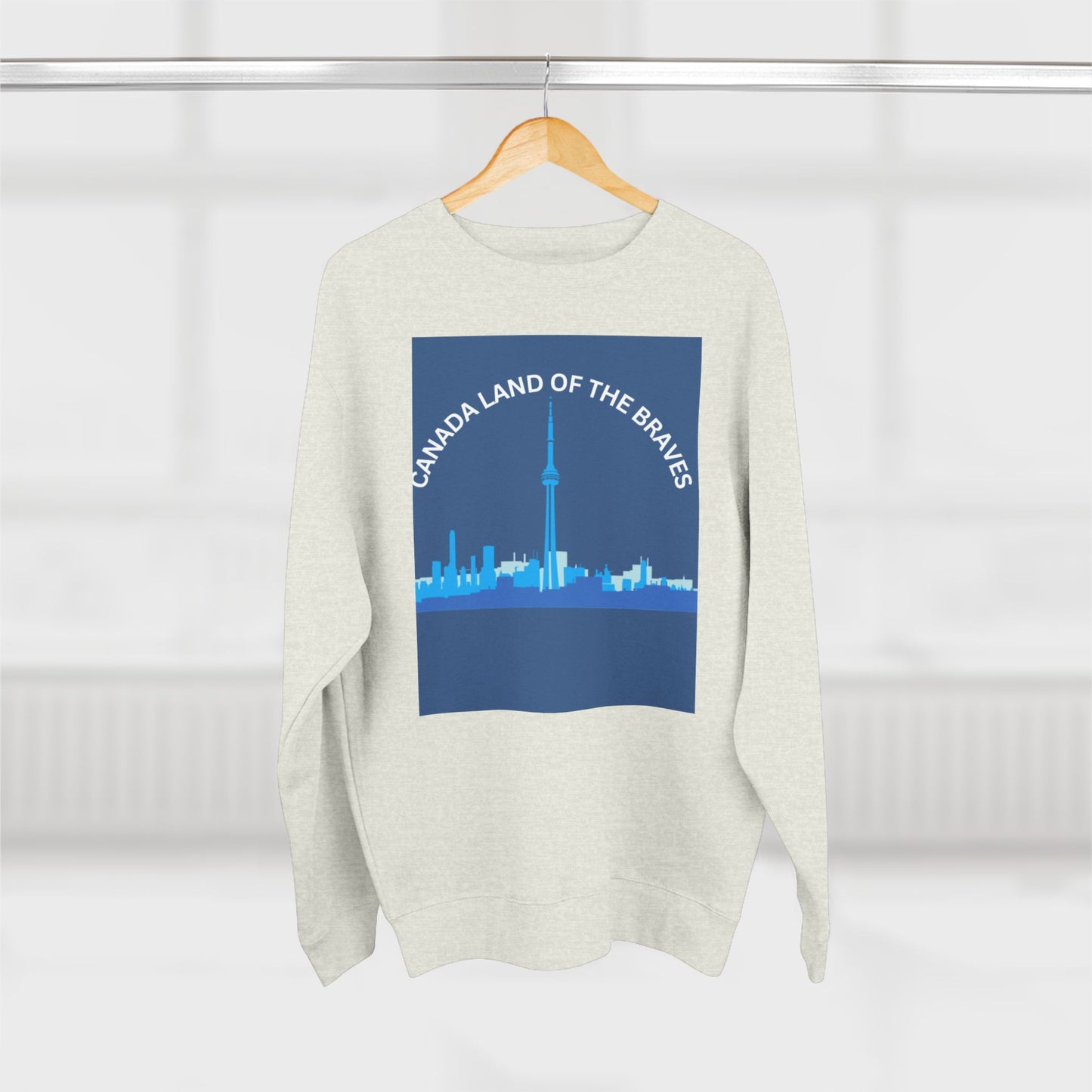 Canada Land of the Brave Unisex Crewneck Sweatshirt - Cozy Urban Style for All Occasions