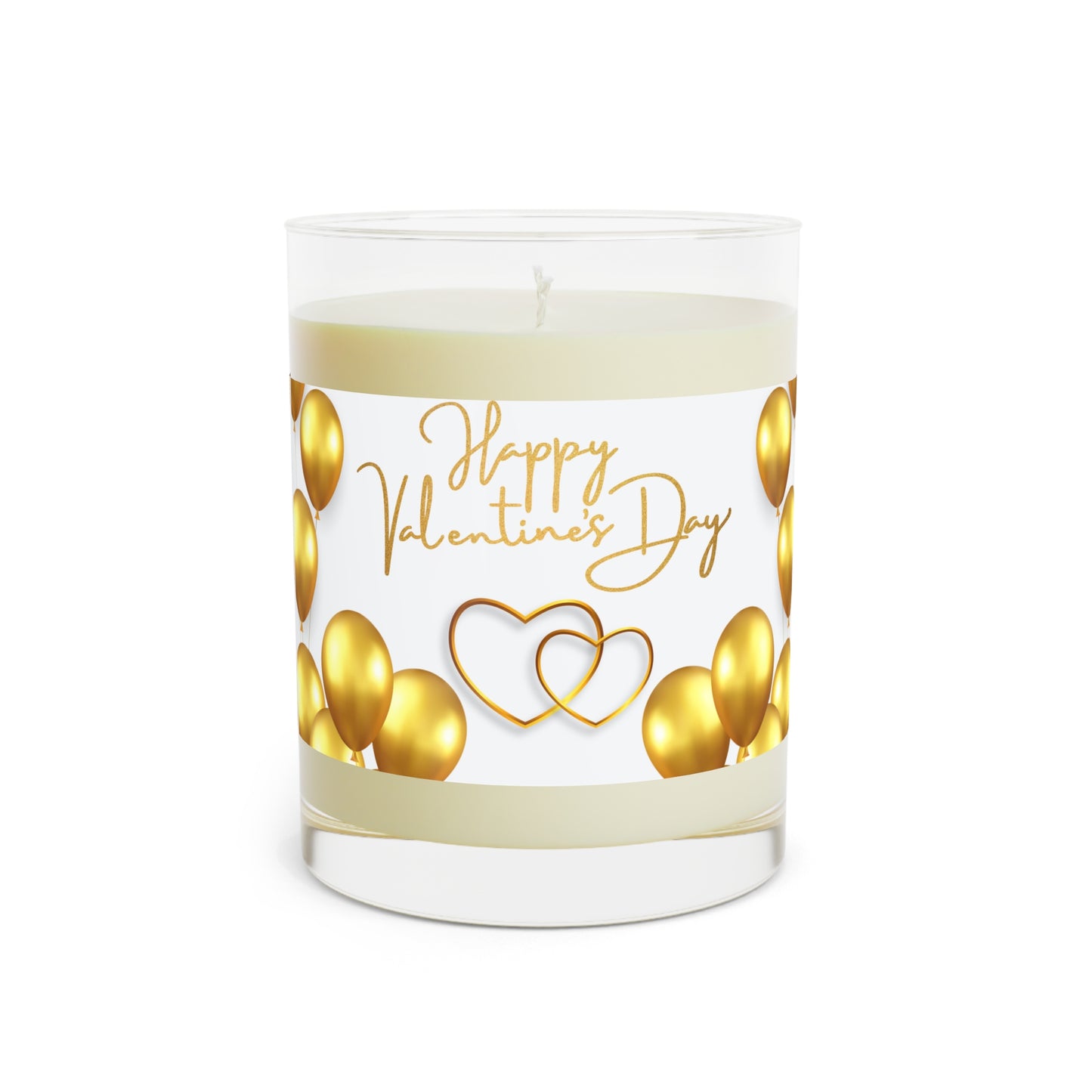 ‘Happy Valentines Day’ Scented Candle - Full Glass, 11oz