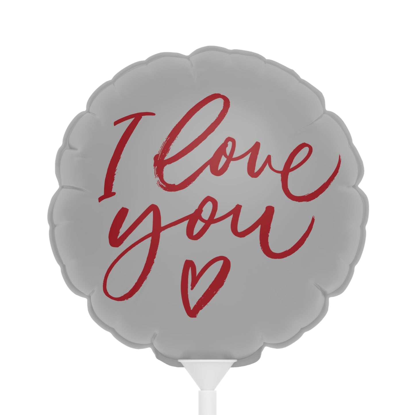 ‘I LOVE YOU’ Balloons (Round and Heart-shaped), 6"