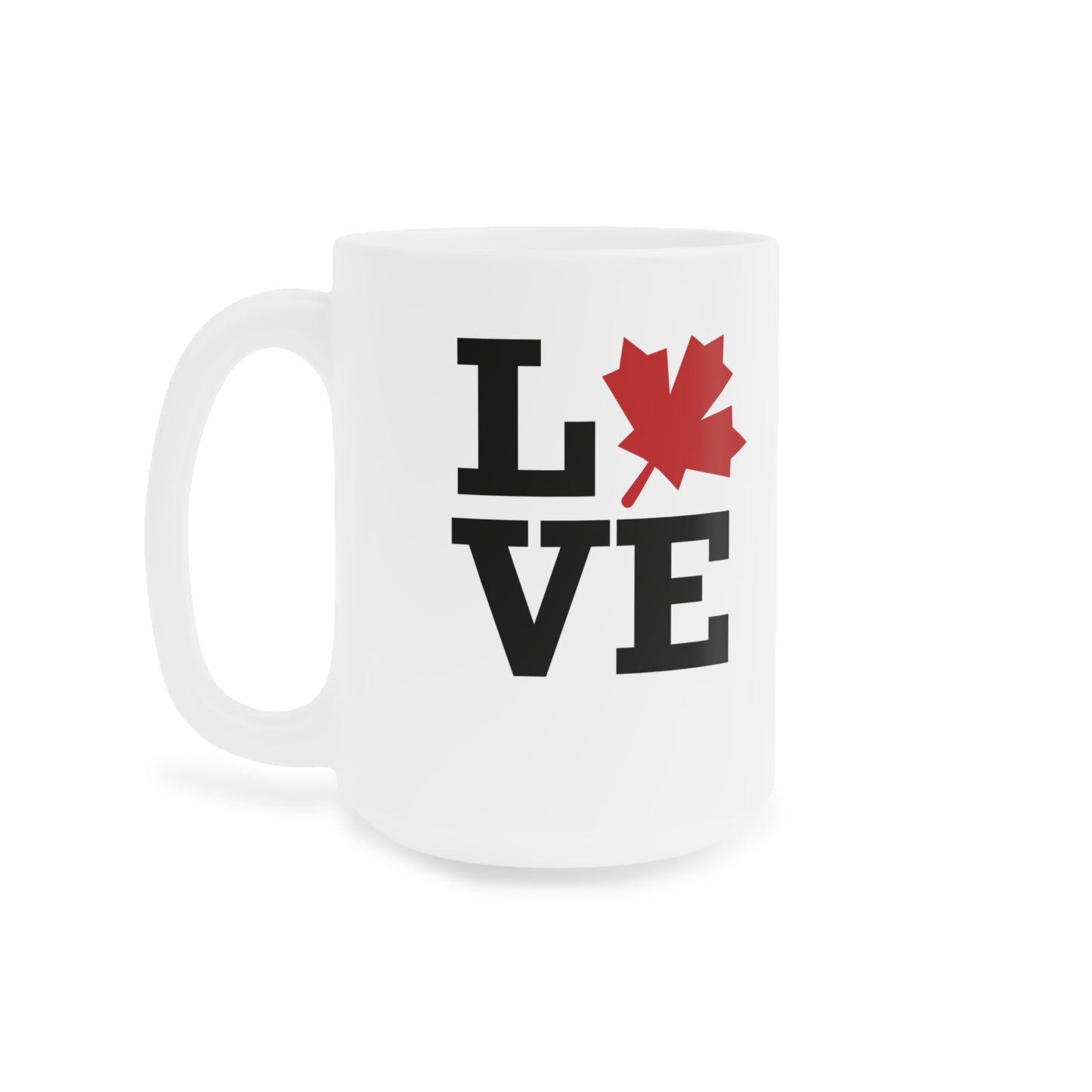 Love Canada Ceramic Mug - Perfect for Coffee Lovers