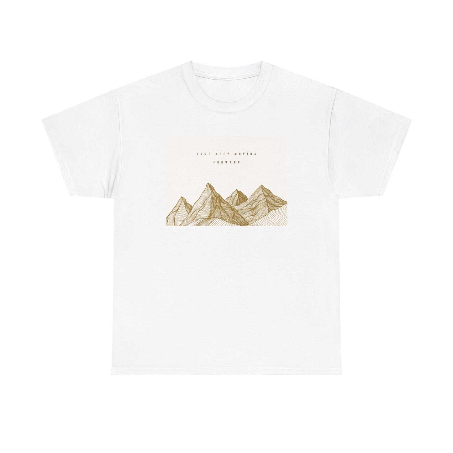Mountain Graphic Unisex Heavy Cotton Tee - Just Keep Moving