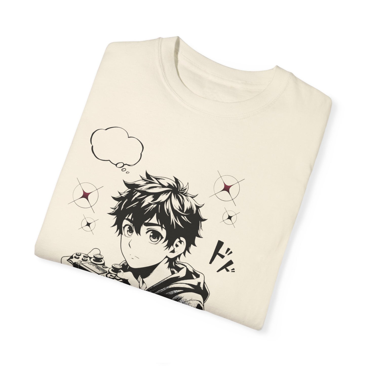 Anime 'Live to Play' Unisex Garment-Dyed T-Shirt