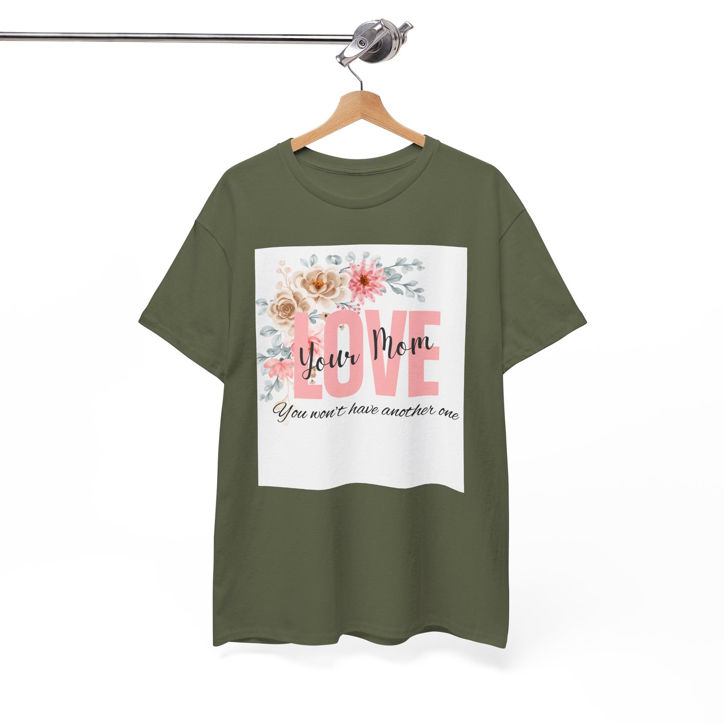 Love You Mom Unisex Heavy Cotton Tee - Perfect Gift for Mother's Day