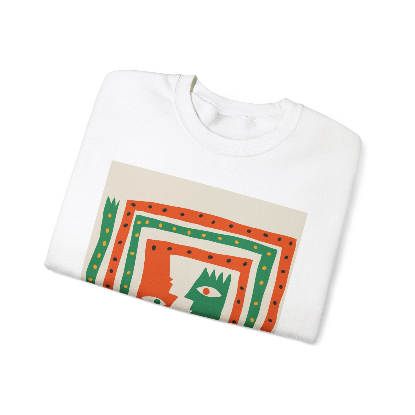 ‘Happiness’ Red/Green Unisex Heavy Blend™ Crewneck Sweatshirt