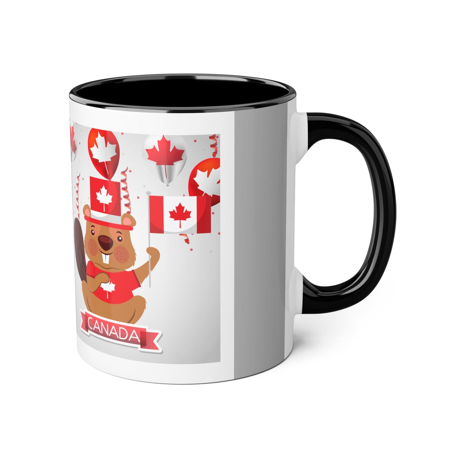 Canada Celebration Mug - 11oz Beaver and Maple Leaf Design