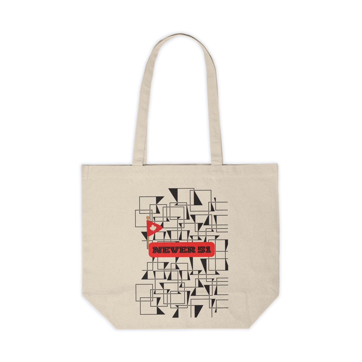 Geometric Design Canvas Tote Bag | Eco-Friendly Shopping Bag | Reusable Grocery Tote | Make a Statement | Fun Gift for Friends