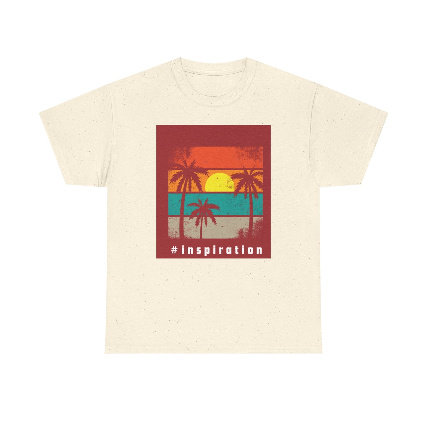 #Inspiration Unisex Heavy Cotton Tee - Beach Vibes Shirt, Summer Fashion, Gift for Friends, Casual Tee, Motivational Apparel