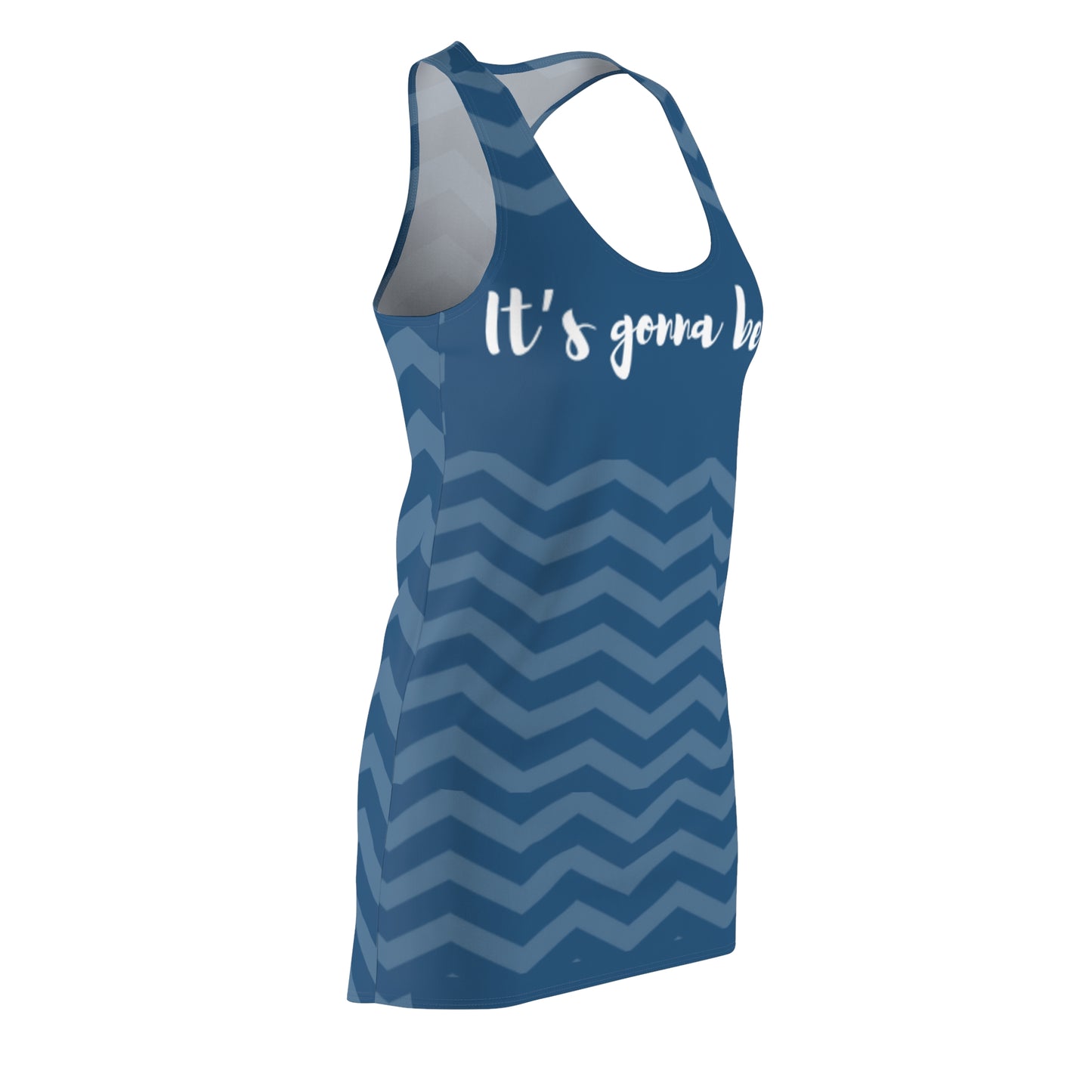 ‘It’s gonna be fine’ Women's Cut & Sew Racerback Dress (AOP)