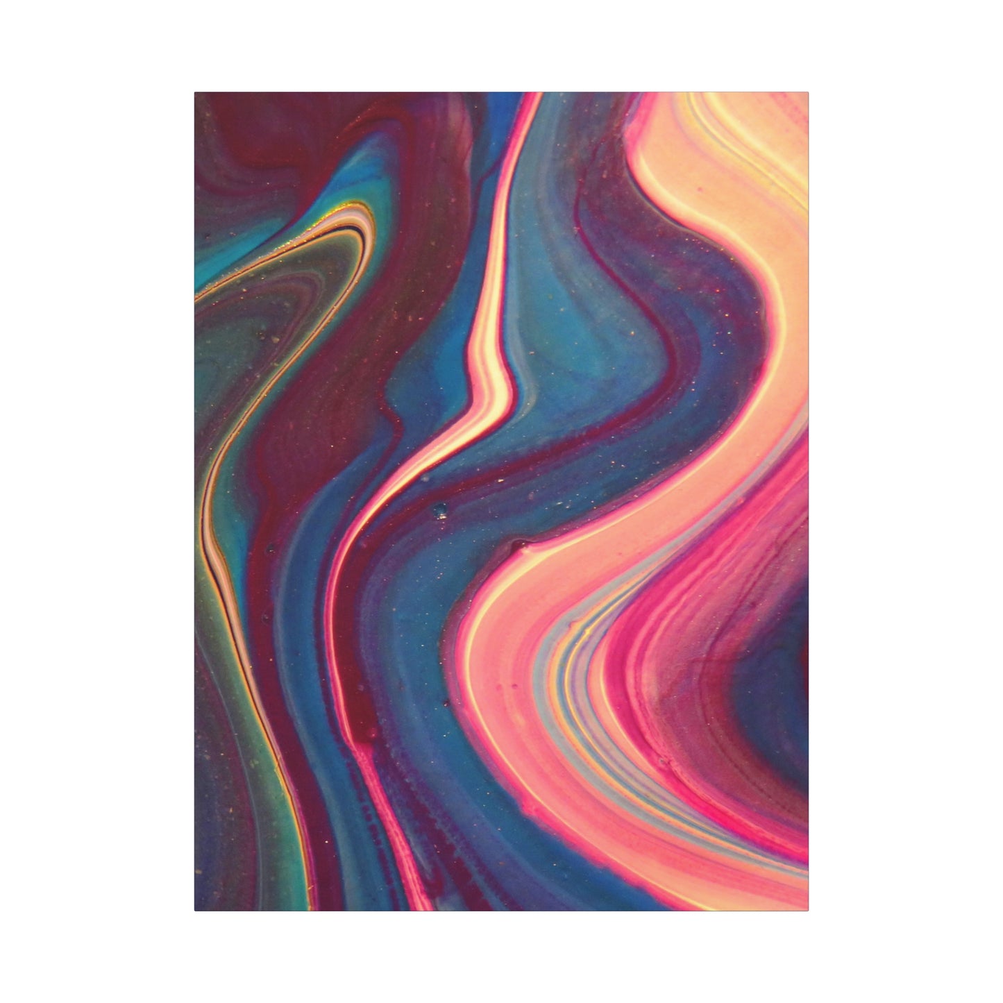 ‘ABSTRACT’ Blue Matte Canvas, Stretched, 1.25"