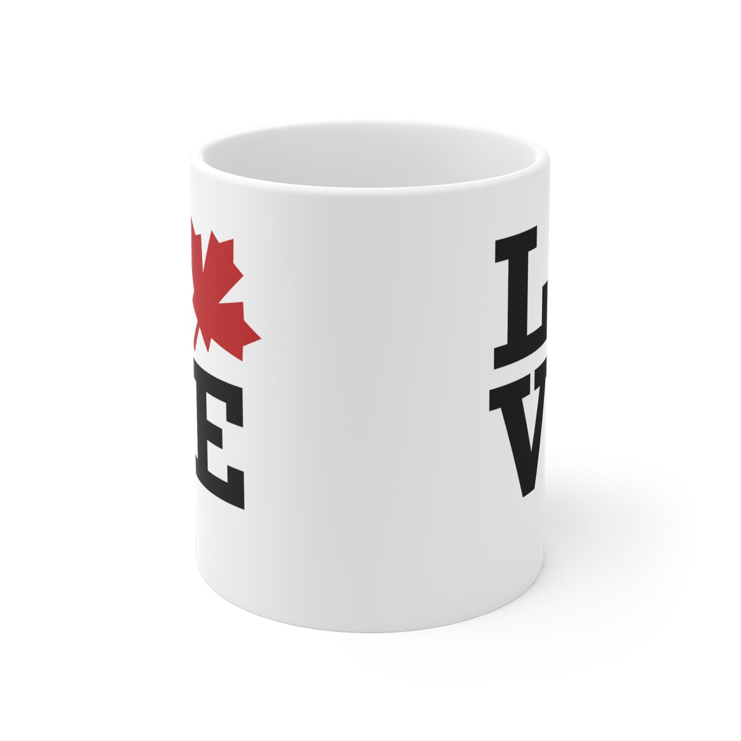 Love Canada Ceramic Mug - Perfect for Coffee Lovers
