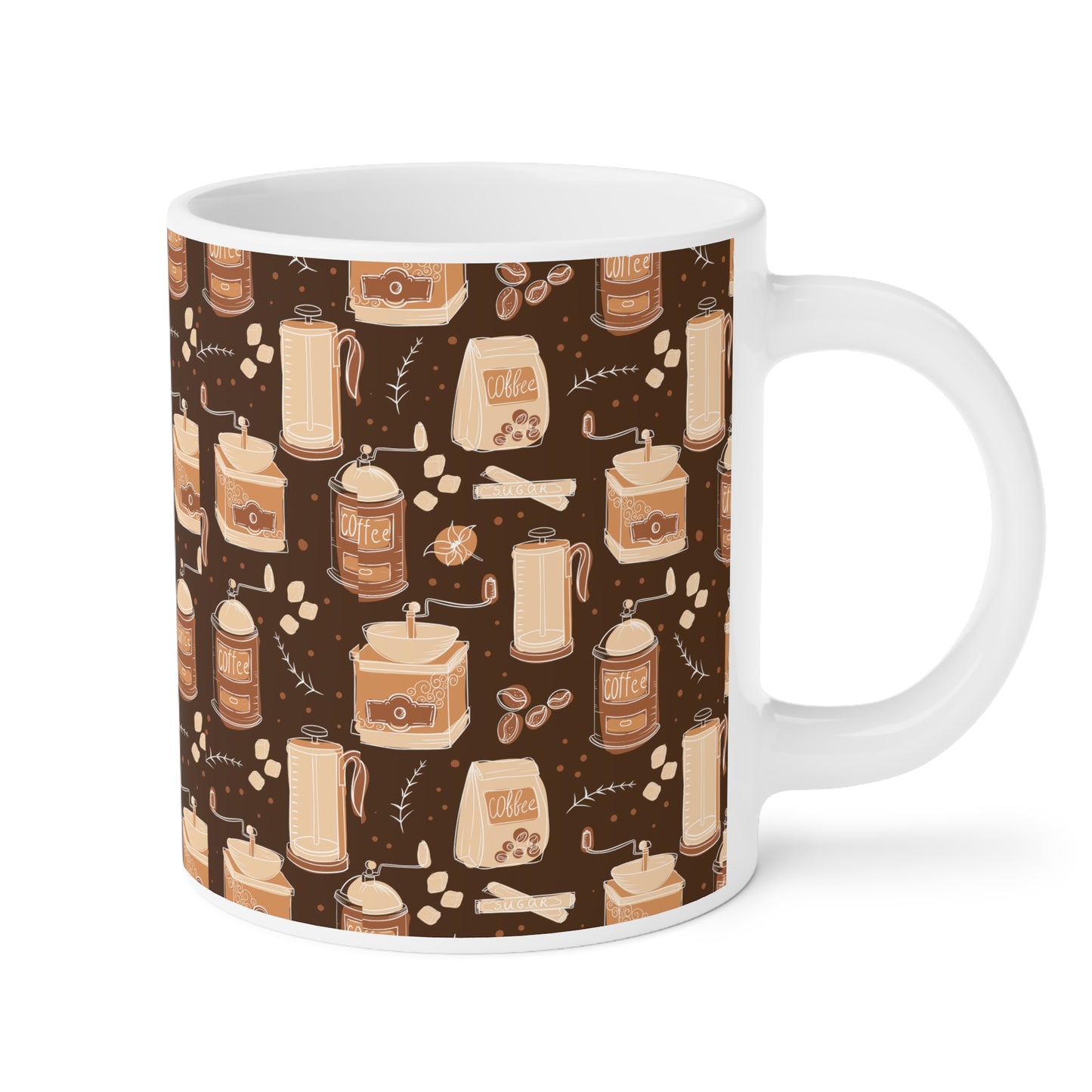 Coffee Lover's Ceramic Mug (CDA)- Cozy Cafe Vibes, Perfect Gift for Tea and Coffee Enthusiasts