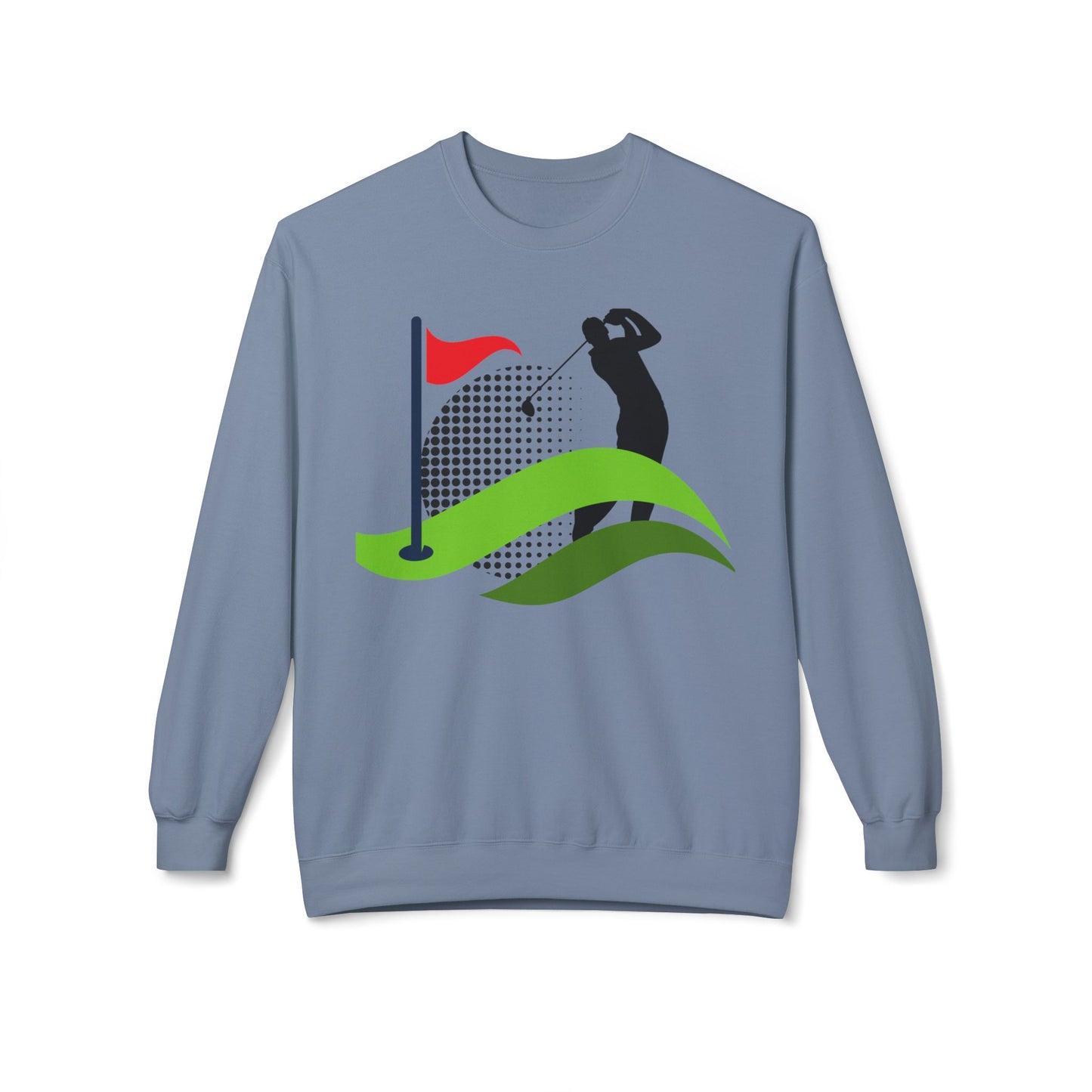 Golf Lover's Unisex Fleece Crewneck Sweatshirt - Perfect for Sports Enthusiasts