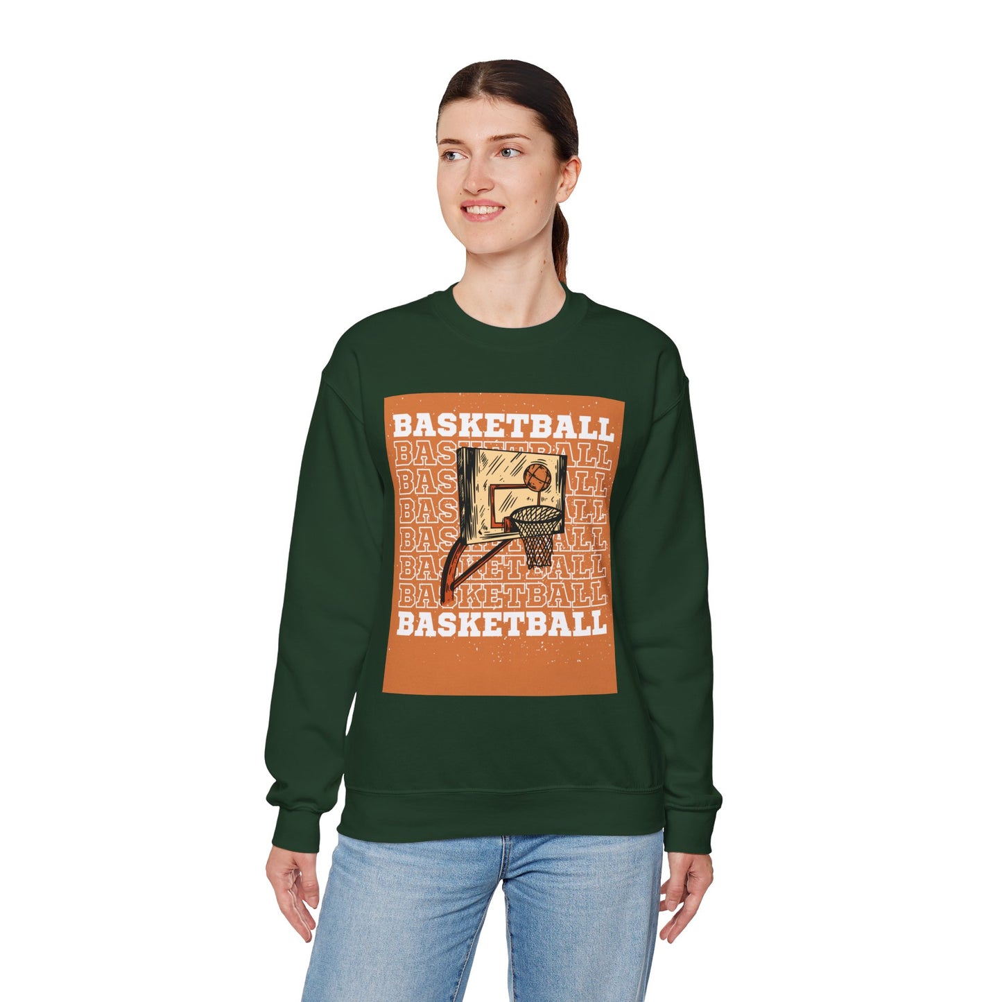 ‘Basketball’ Unisex Heavy Blend™ Crewneck Sweatshirt