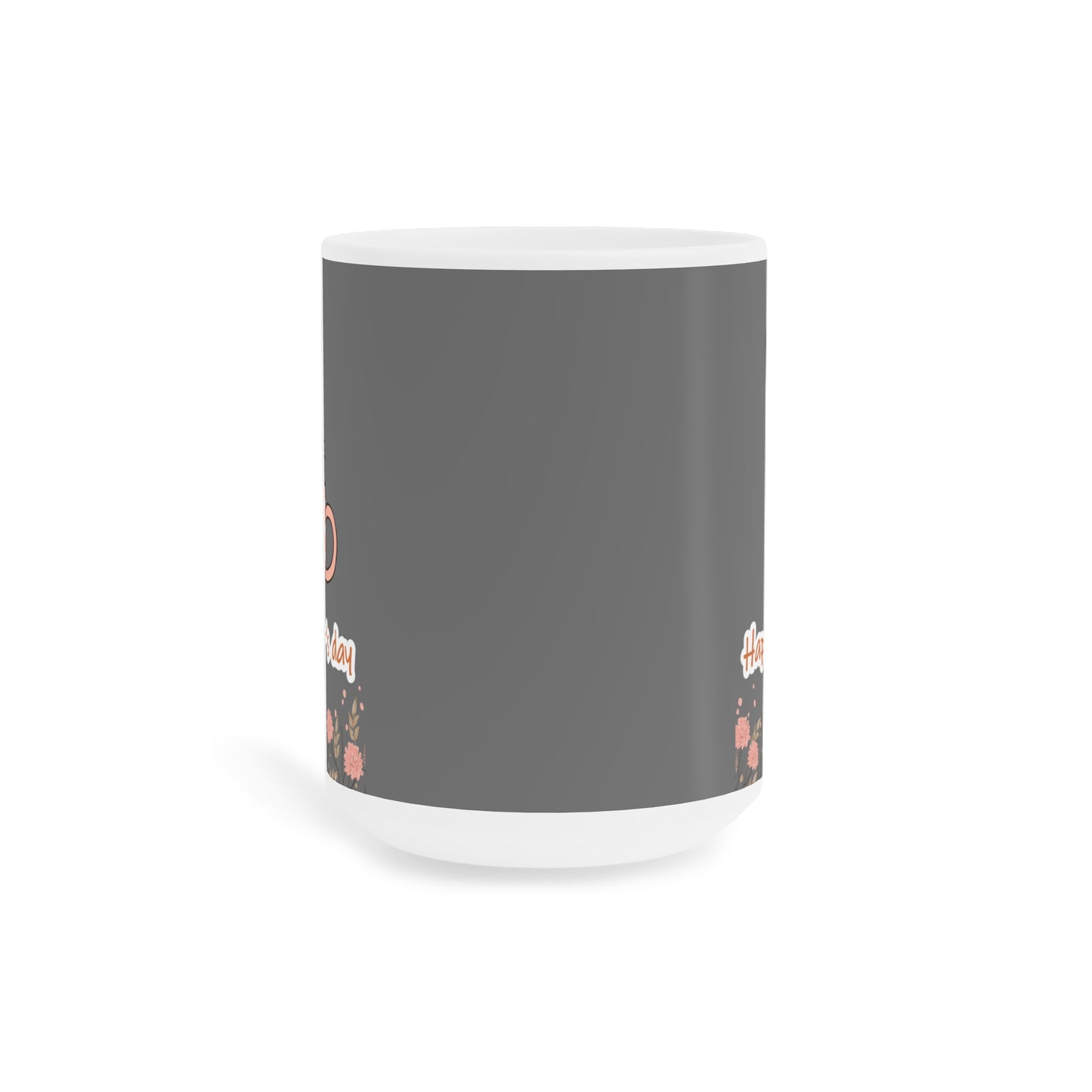 Happy Mother's Day Cat Mom Ceramic Mug - Cute Floral Design