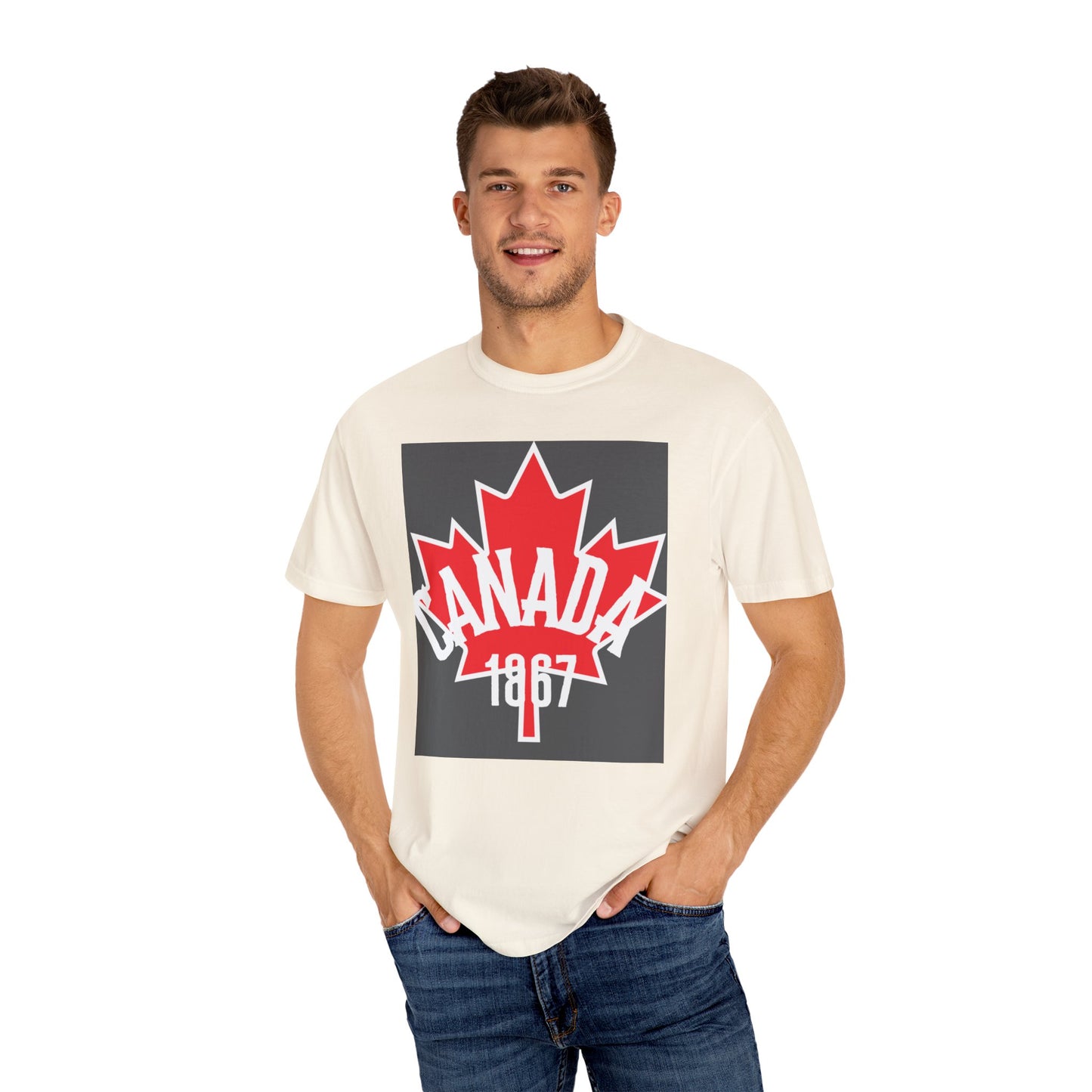 Canada 1867 Unisex Garment-Dyed T-Shirt - Perfect for Canada Day & Casual Wear