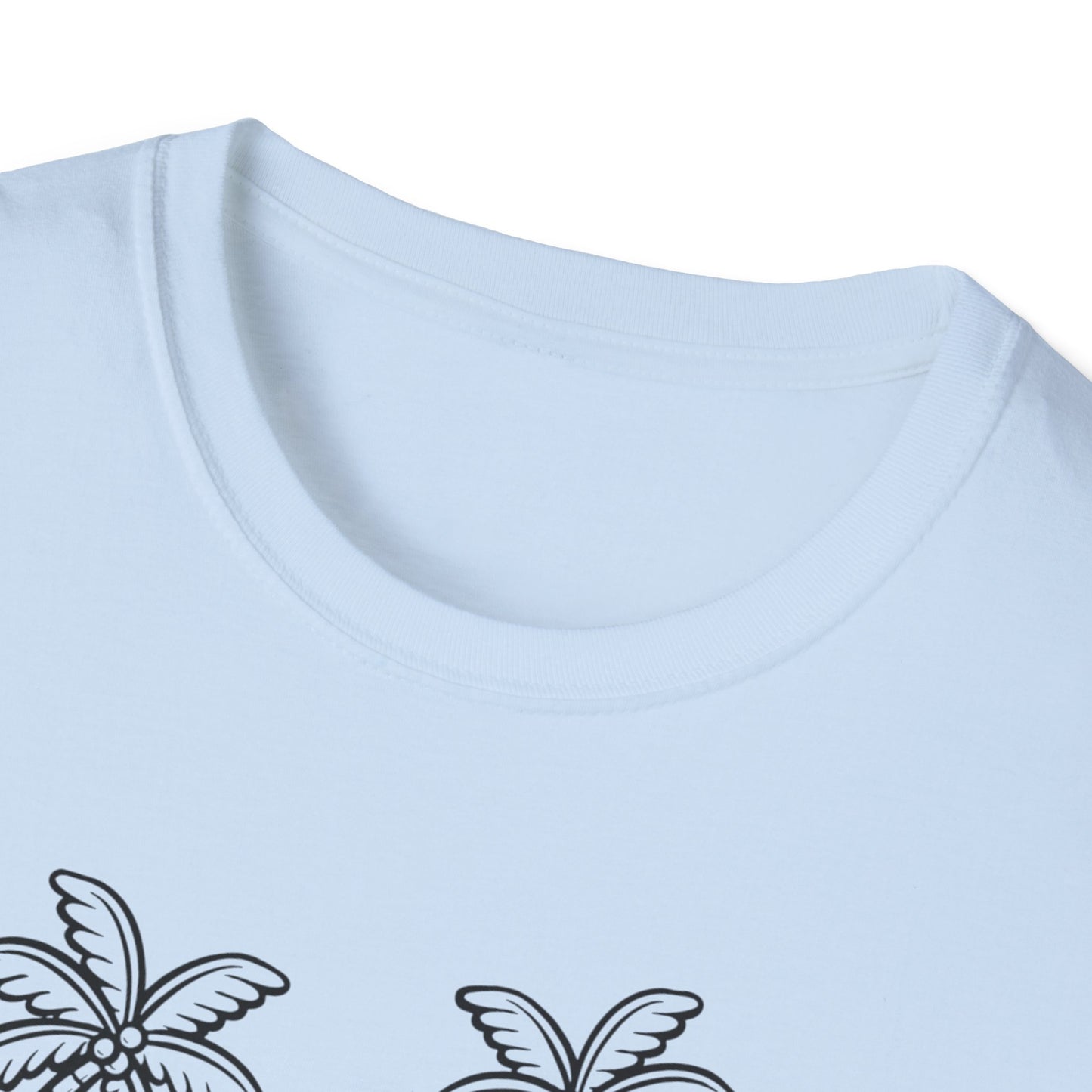 Relaxing Paradise T-Shirt with Hand-Drawn Design, Beach Vibes Tee, Summer Apparel, Eco-Friendly Gift, Vacation Essential
