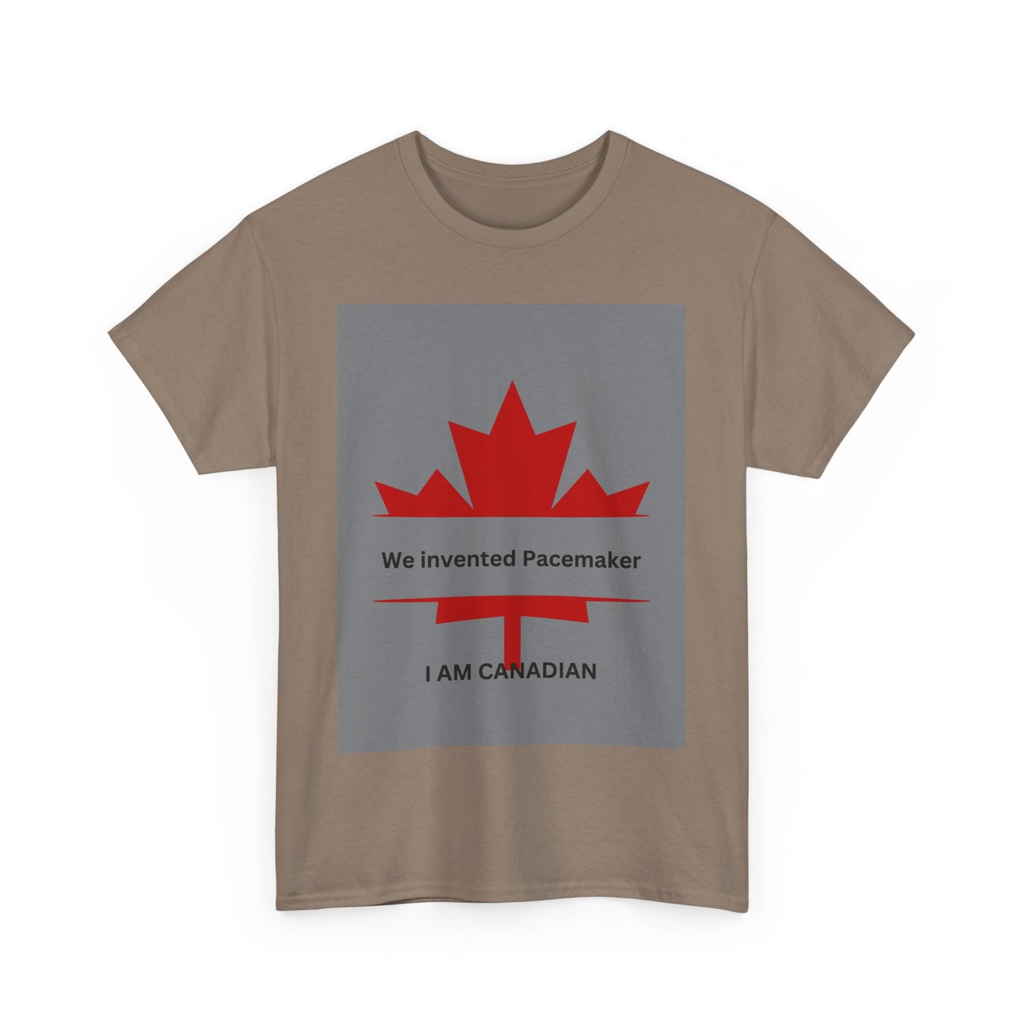 I Am Canadian Pacemaker Unisex Heavy Cotton Tee