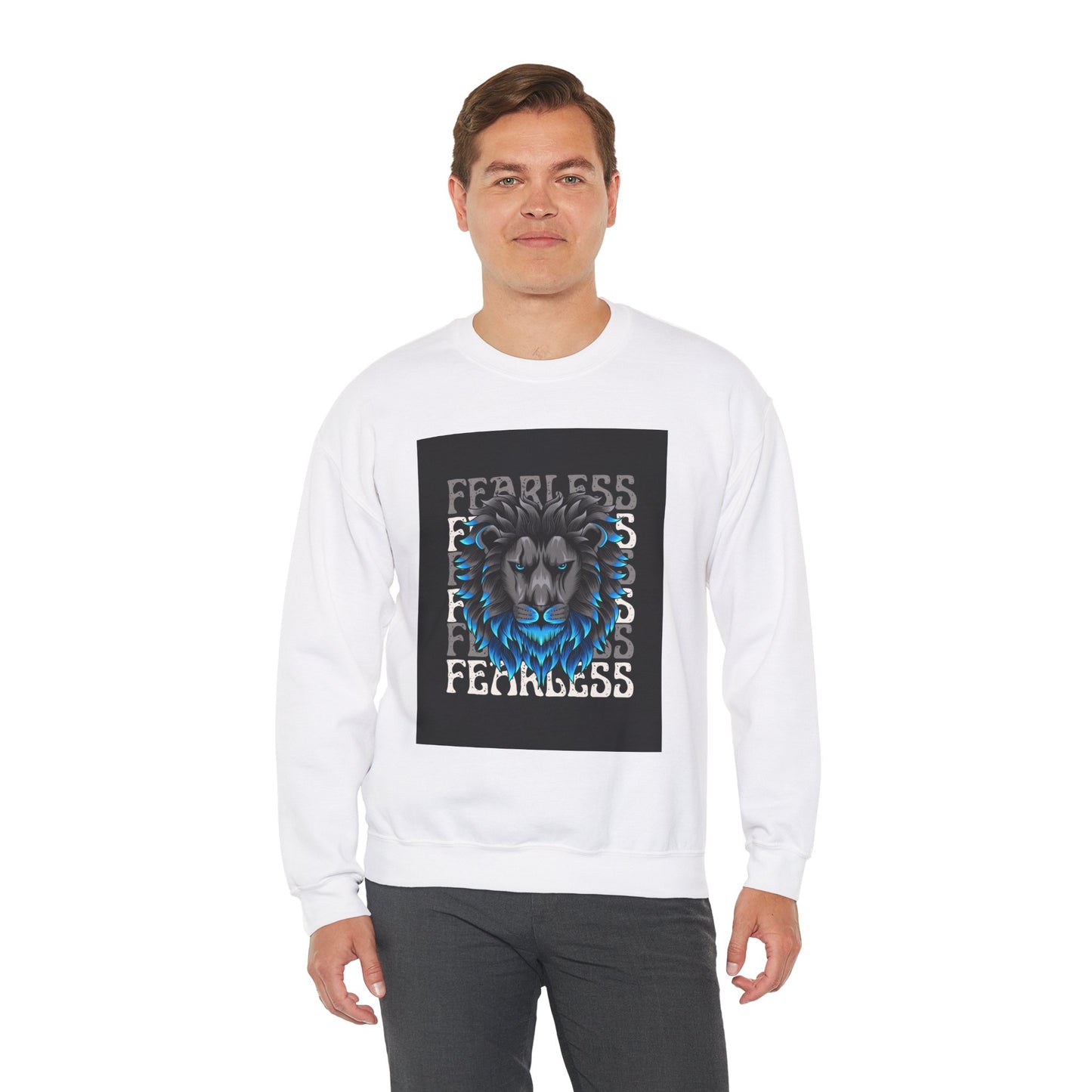 ‘Fearless Blue’ Unisex Heavy Blend™ Crewneck Sweatshirt