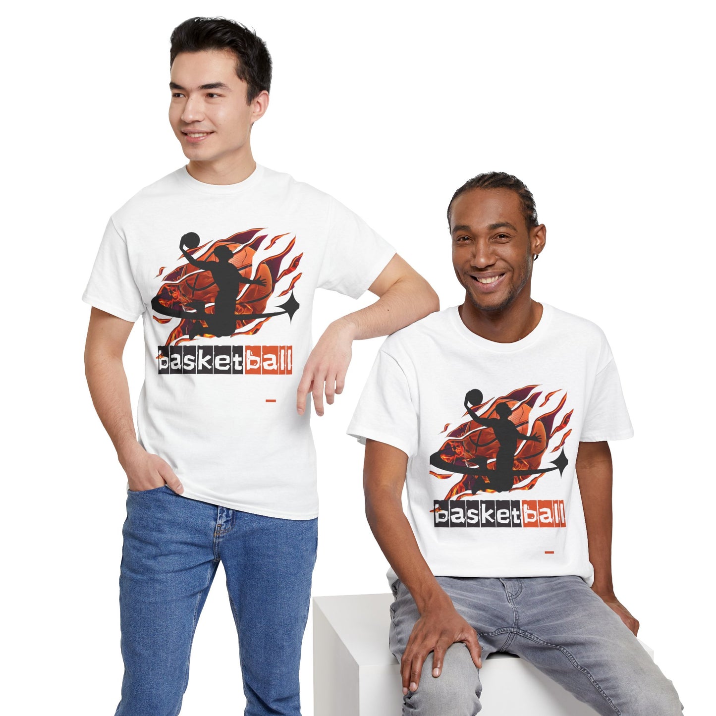 ‘Basketball’ Unisex Heavy Cotton Tee