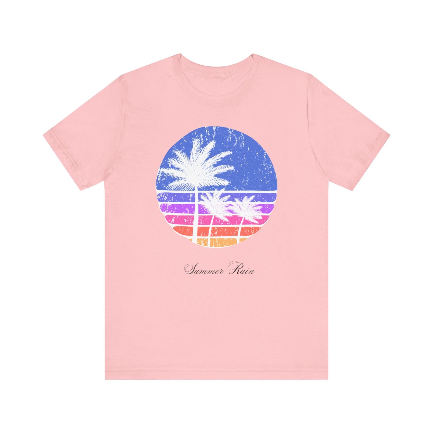 Summer Vibes Graphic Tee, Unisex Jersey Tee for Beach Lovers, Retro Summer T-Shirt, Vacation Style Tee, Gift for Sun Chasers