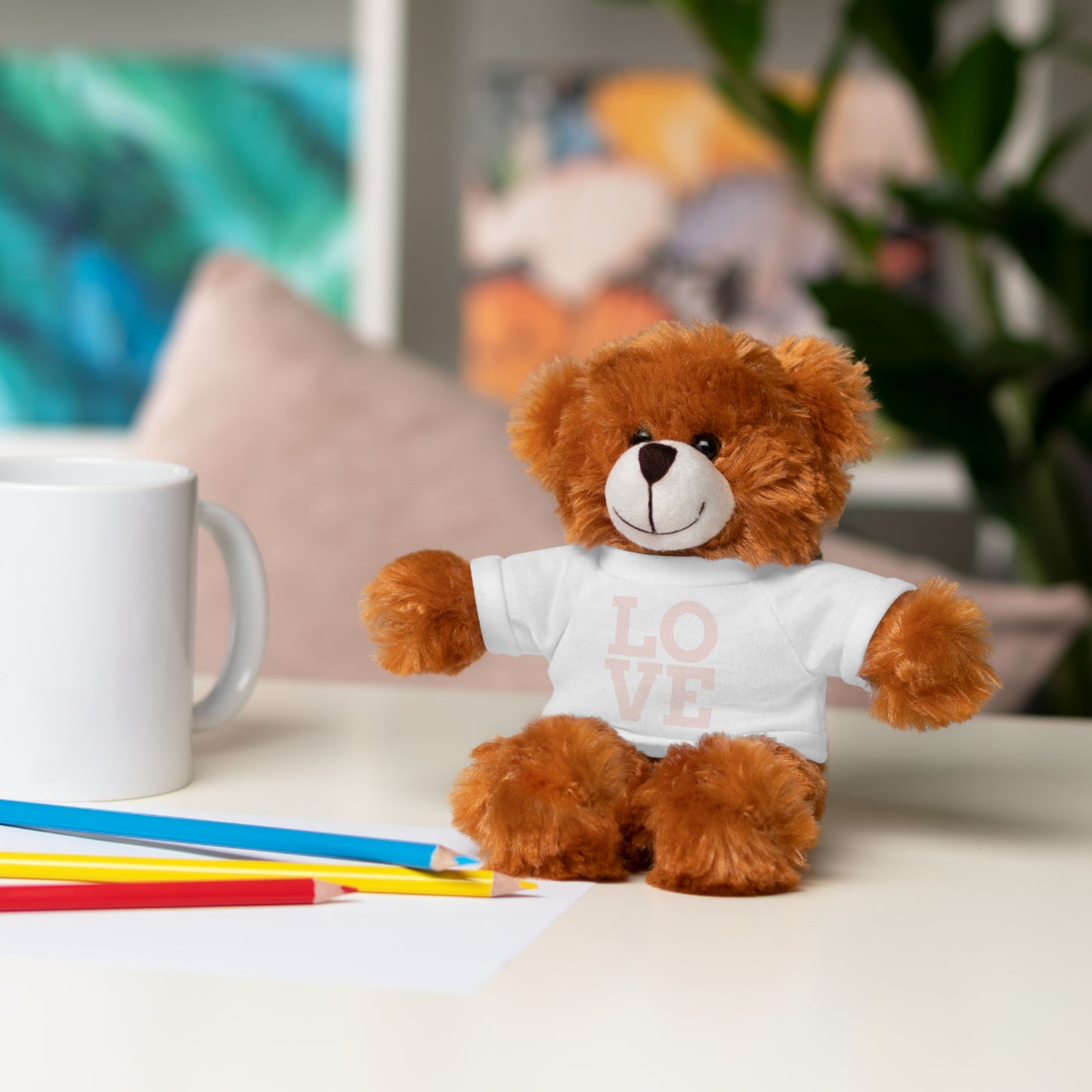 ‘Pink’ Stuffed Animals with Tee