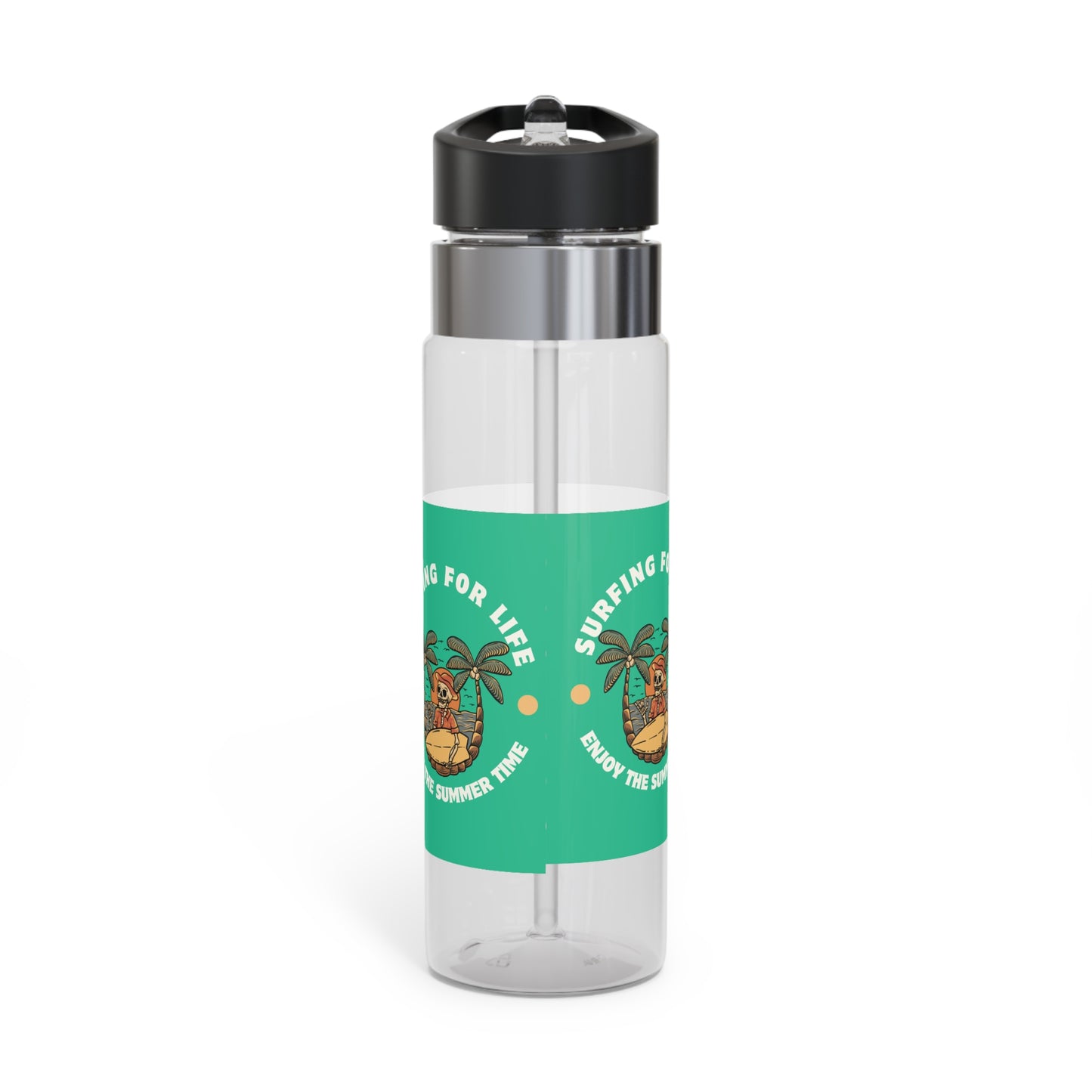 Eco-Friendly Sport Bottle, Summer Vibe Water Bottle, Perfect for Active Lifestyle, Surfing Enthusiasts, Gift for Beach Lovers
