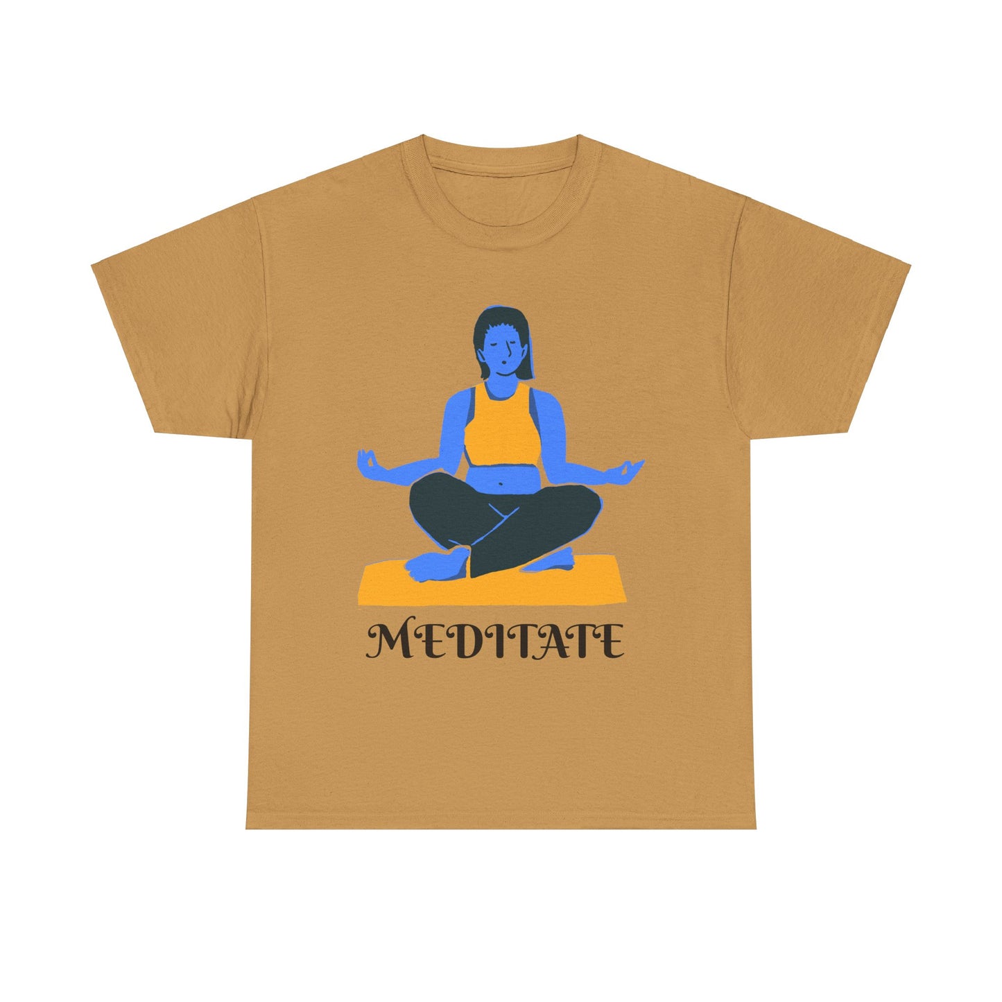 ‘MEDITATE’ Unisex Heavy Cotton Tee