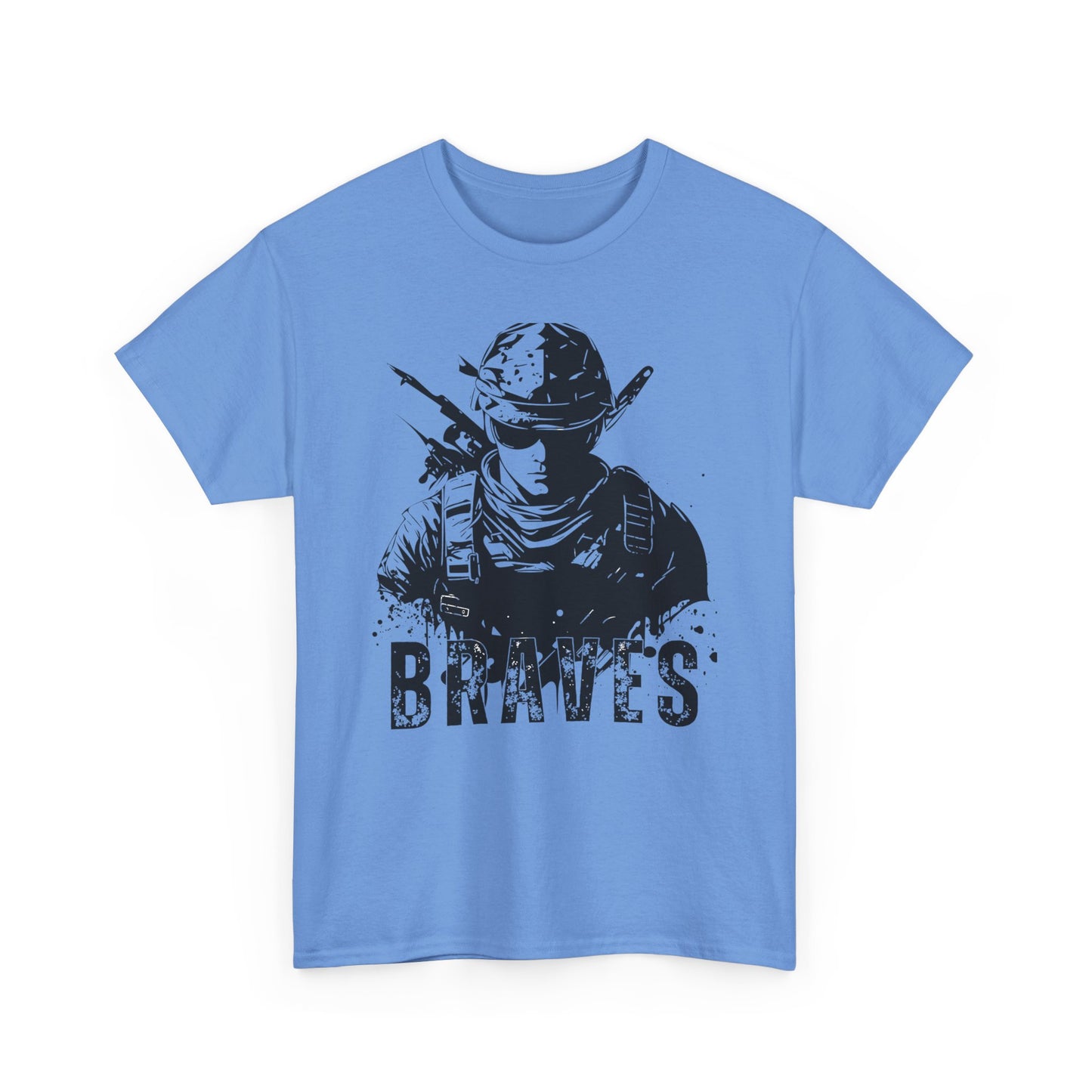 Braves Unisex Heavy Cotton Tee - Bold Military Tribute Shirt