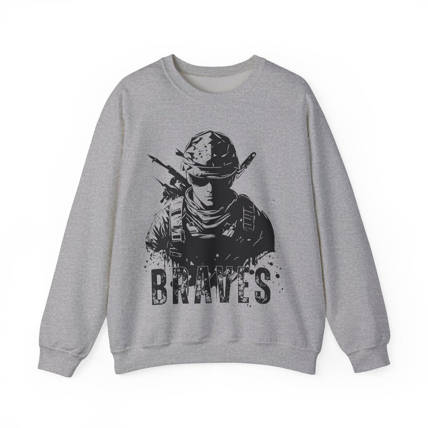Braves Soldier Crewneck Sweatshirt - Unisex Heavy Blend