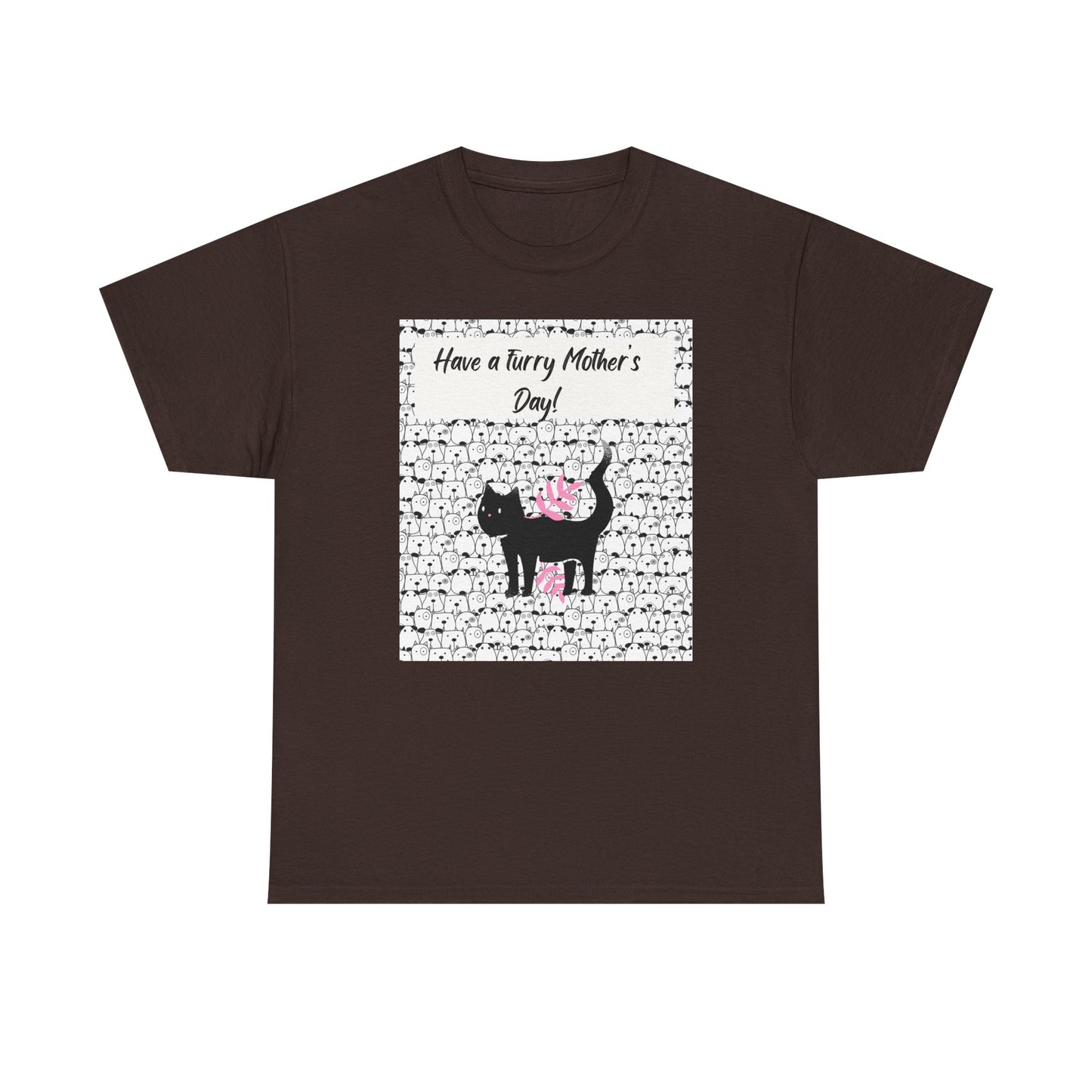 Mother's Day Cat Tee - Unisex Heavy Cotton T-Shirt