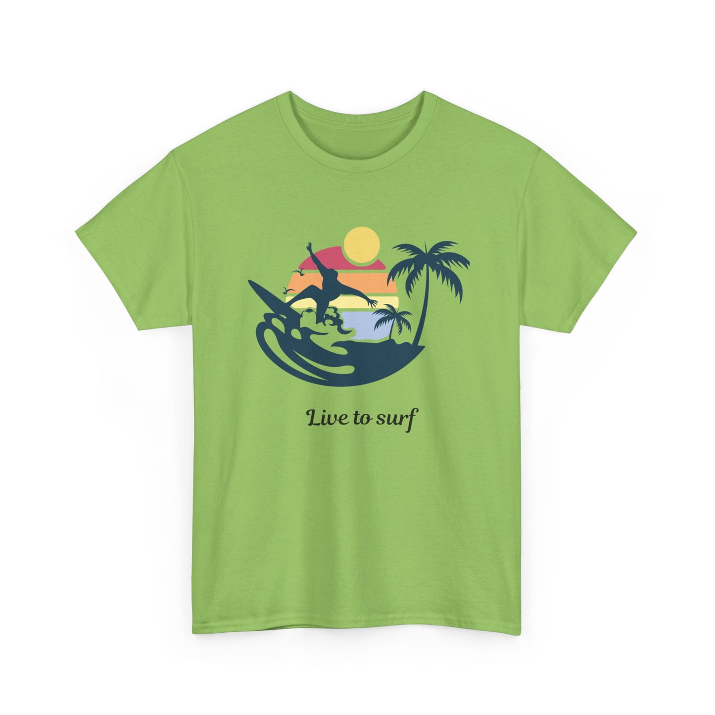 Surf Vibes Unisex Cotton Tee - Perfect for Beach Lovers, Summer Style, Gift for Surfers, Casual Wear, Graphic Tee