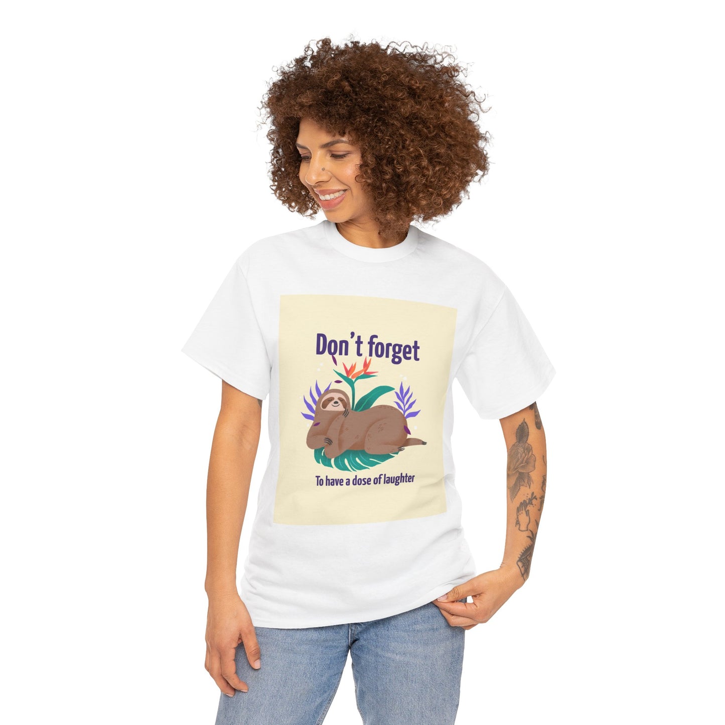 ‘Have a dose of Laughter’ Unisex Heavy Cotton Tee
