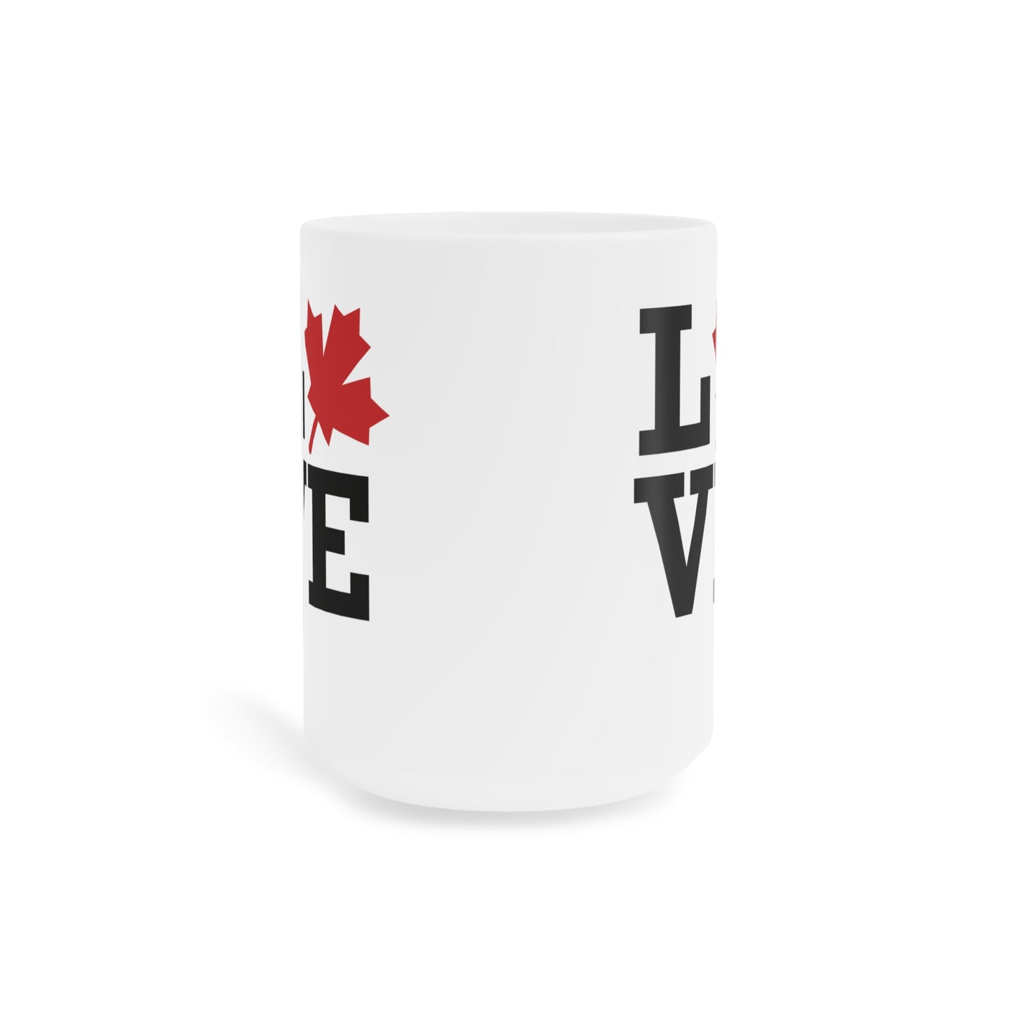 Love Canada Ceramic Mug - Perfect for Coffee Lovers
