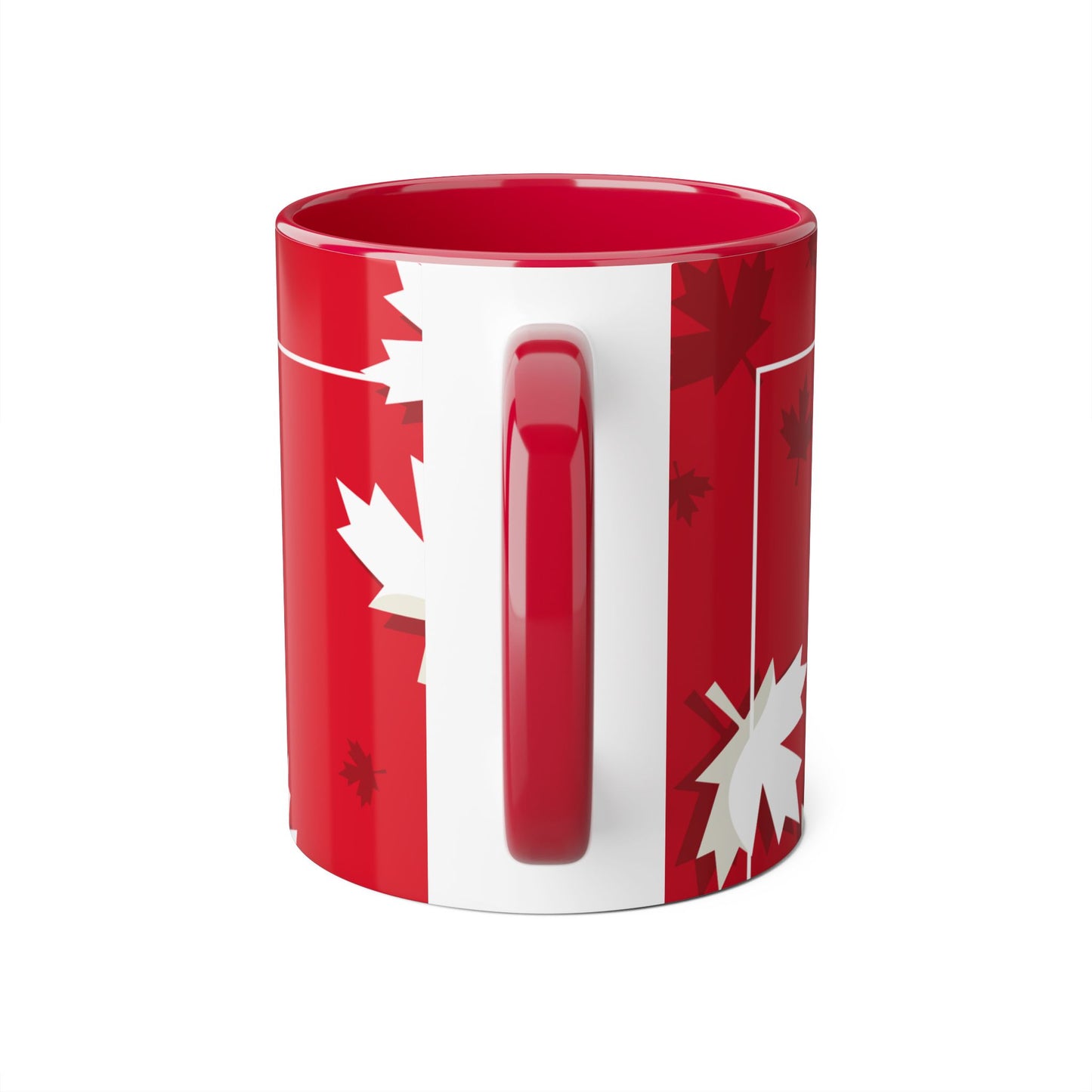Festive Maple Leaf Accent Mug – 11oz for Cozy Celebrations