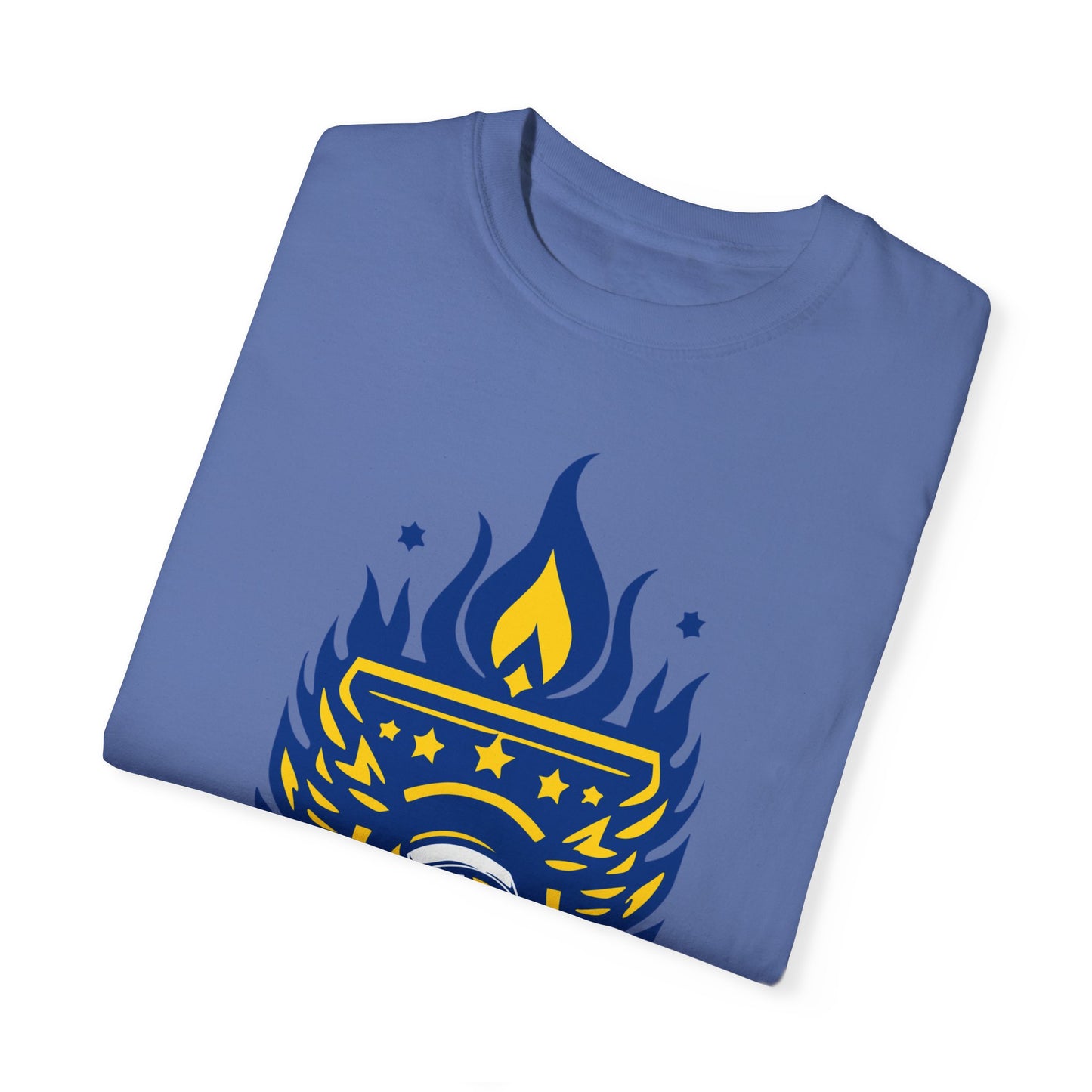 Vintage Volleyball Crest Unisex Garment-Dyed T-shirt