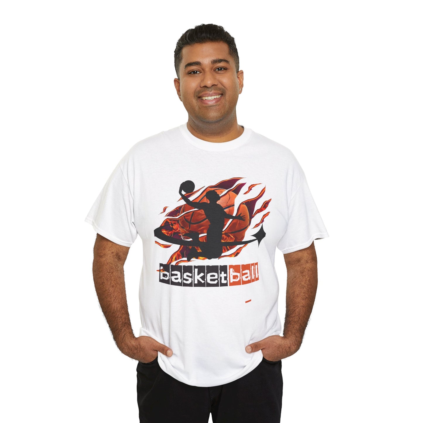 ‘Basketball’ Unisex Heavy Cotton Tee