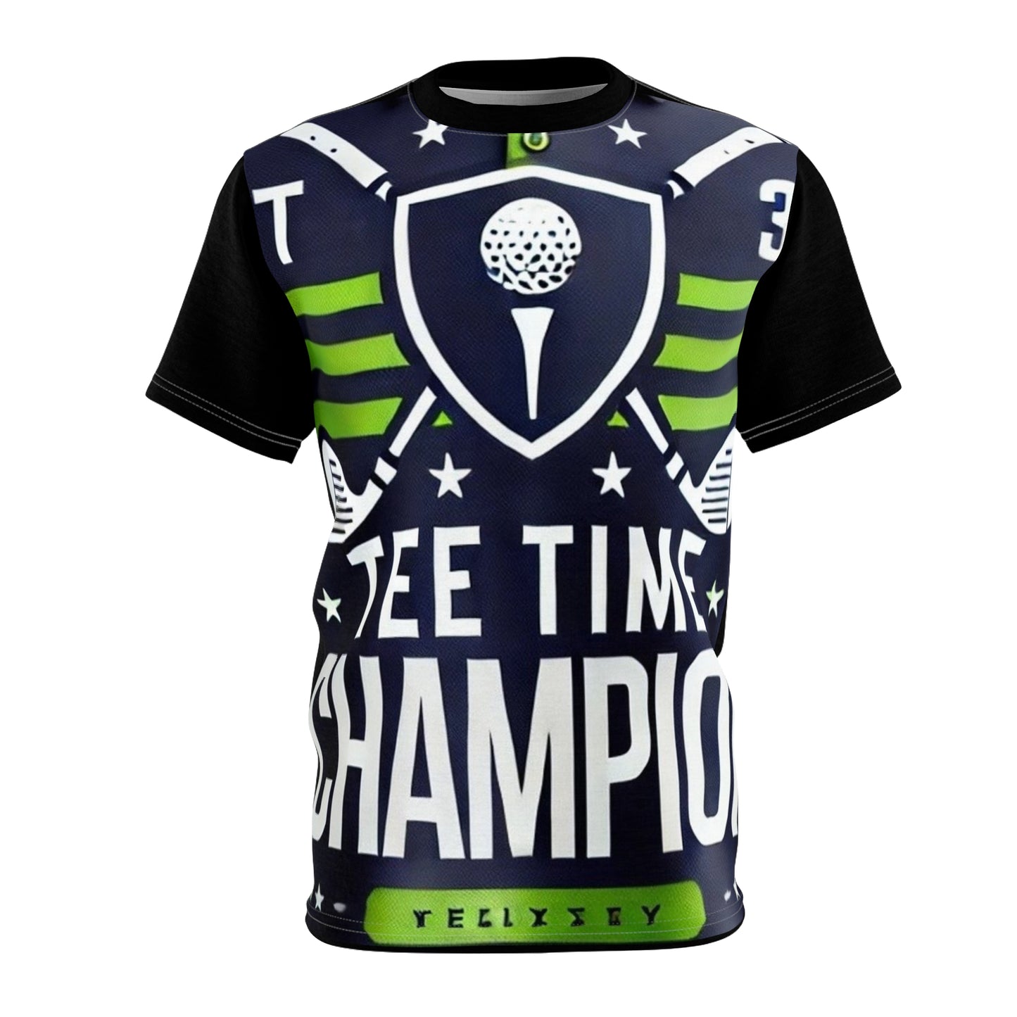 ‘Tee Time Champion’ Unisex Cut & Sew Tee (AOP)