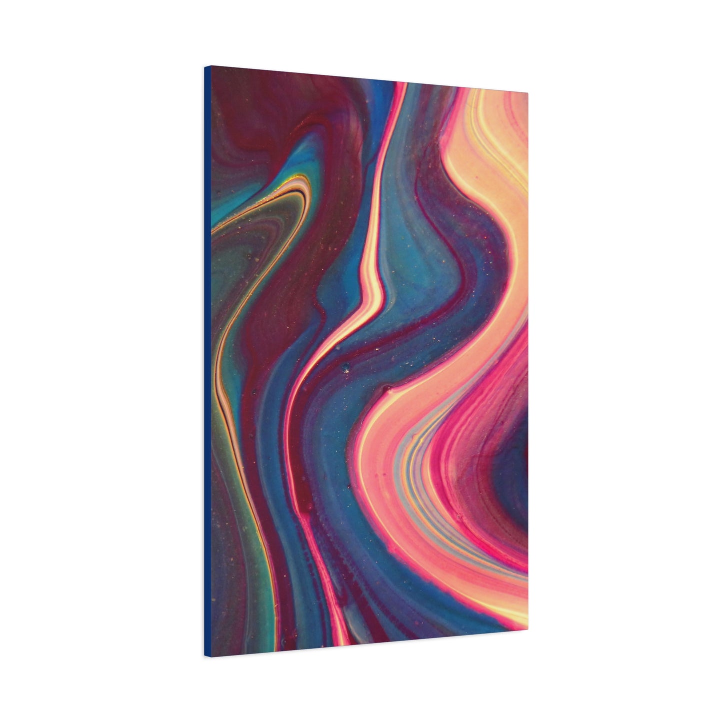 ‘ABSTRACT’ Blue Matte Canvas, Stretched, 1.25"