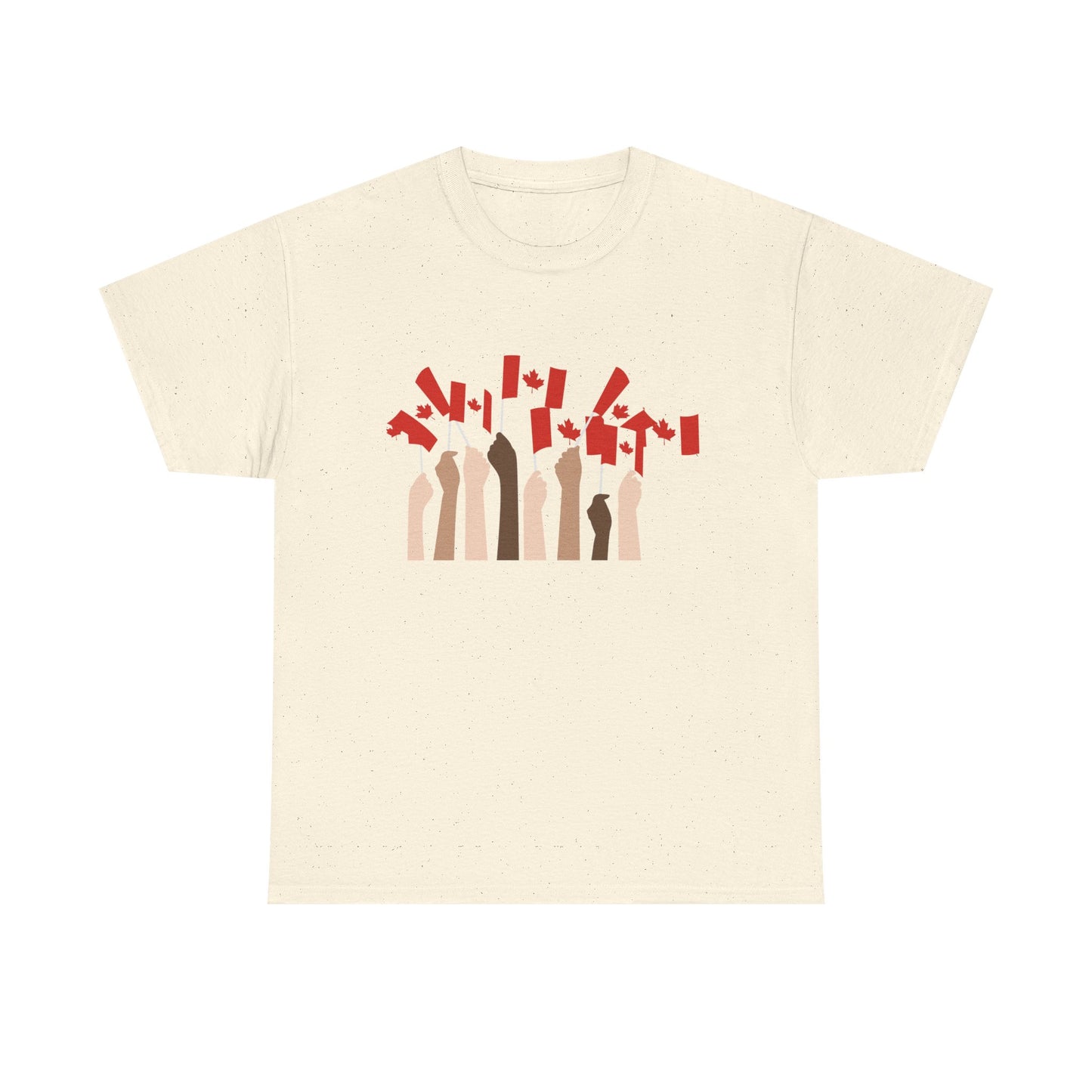 Canadian Pride Unisex Heavy Cotton Tee - Celebrate Canada Day with Unity Design