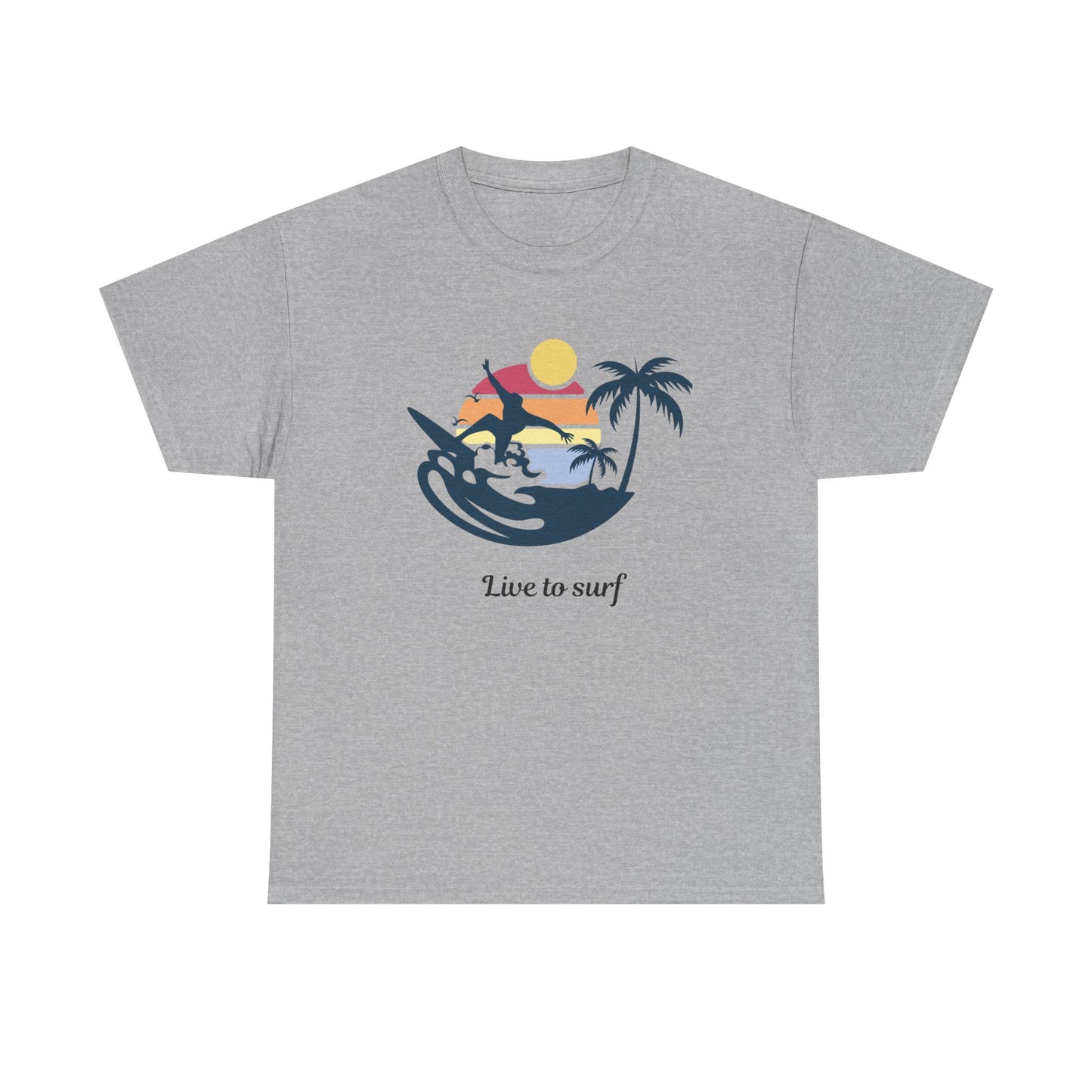 Surf Vibes Unisex Cotton Tee - Perfect for Beach Lovers, Summer Style, Gift for Surfers, Casual Wear, Graphic Tee