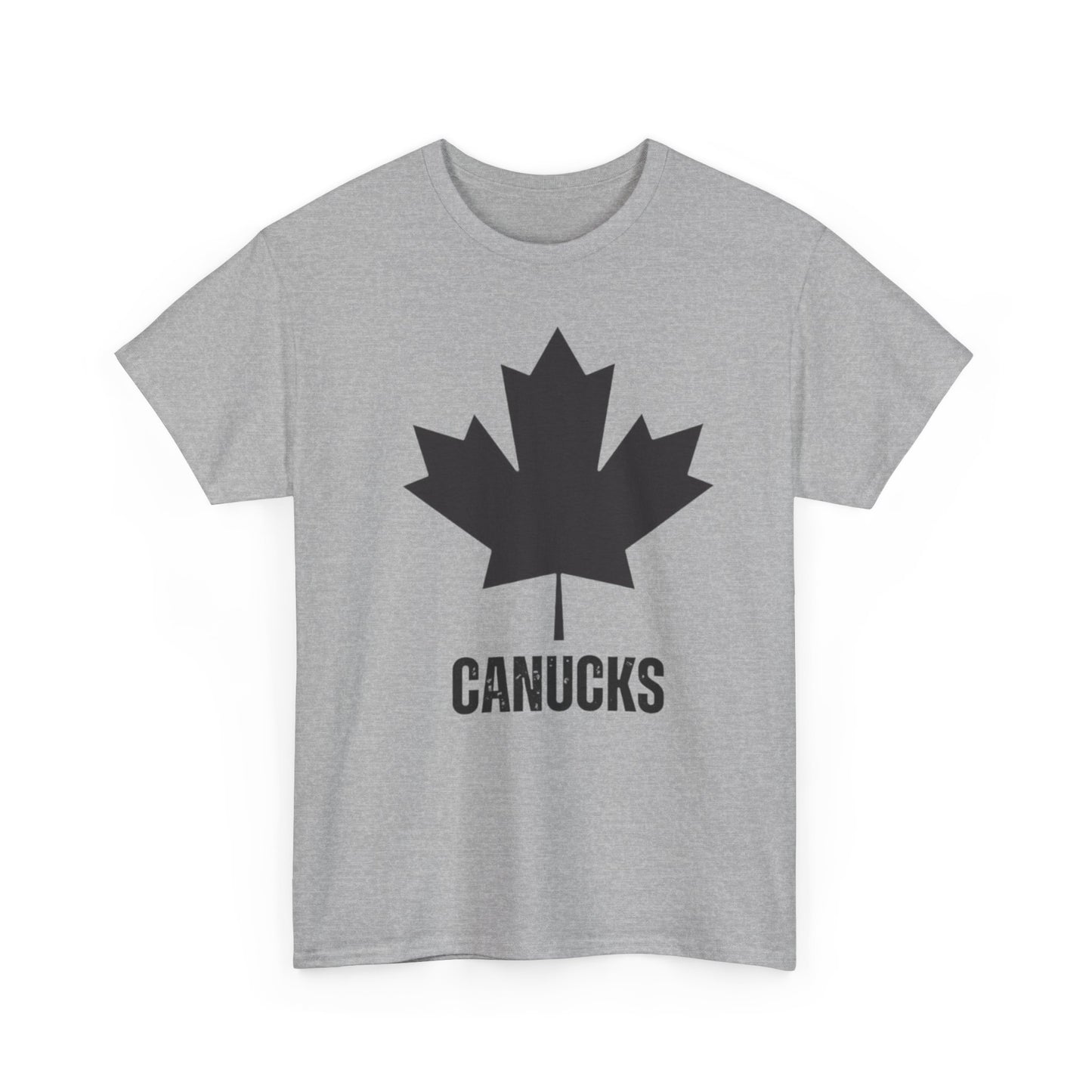 Unisex Heavy Cotton Tee - Canadian Maple Leaf Canucks Shirt